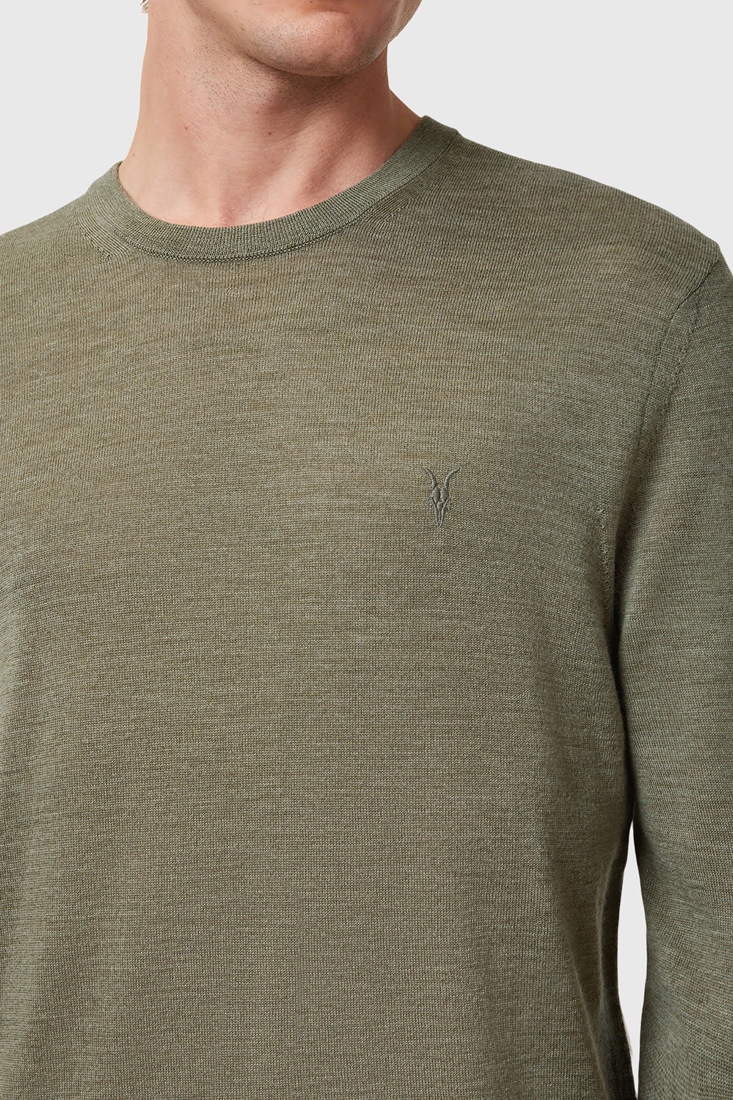 MODE MERINO CREW LIGHT ASH GREEN 8