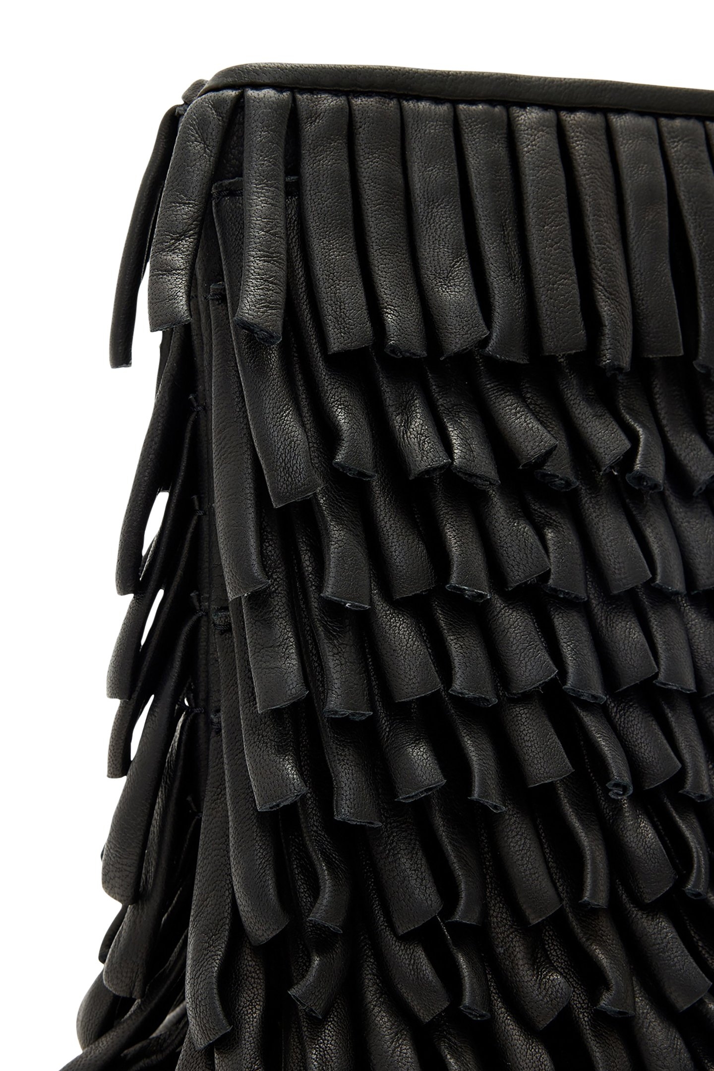 BETTINA FRNGE CLUTCH BLACK 6