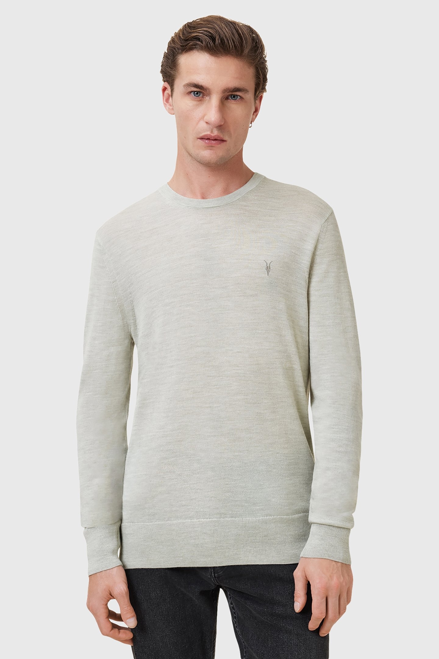 MODE MERINO CREW SLATE GREEN 1