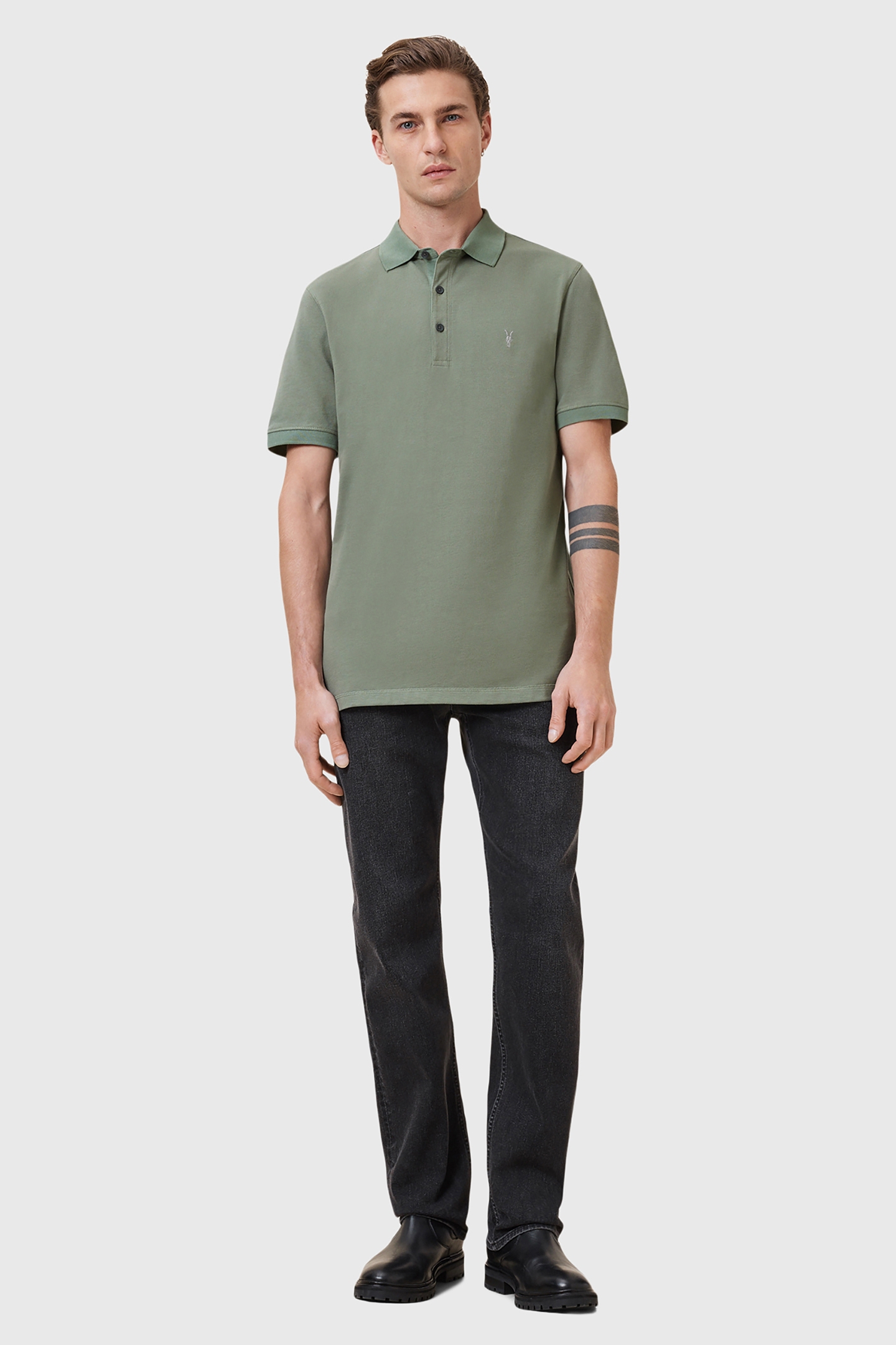 REFORM SS POLO 2 PAC OPTIC WHITE/GREEN 3