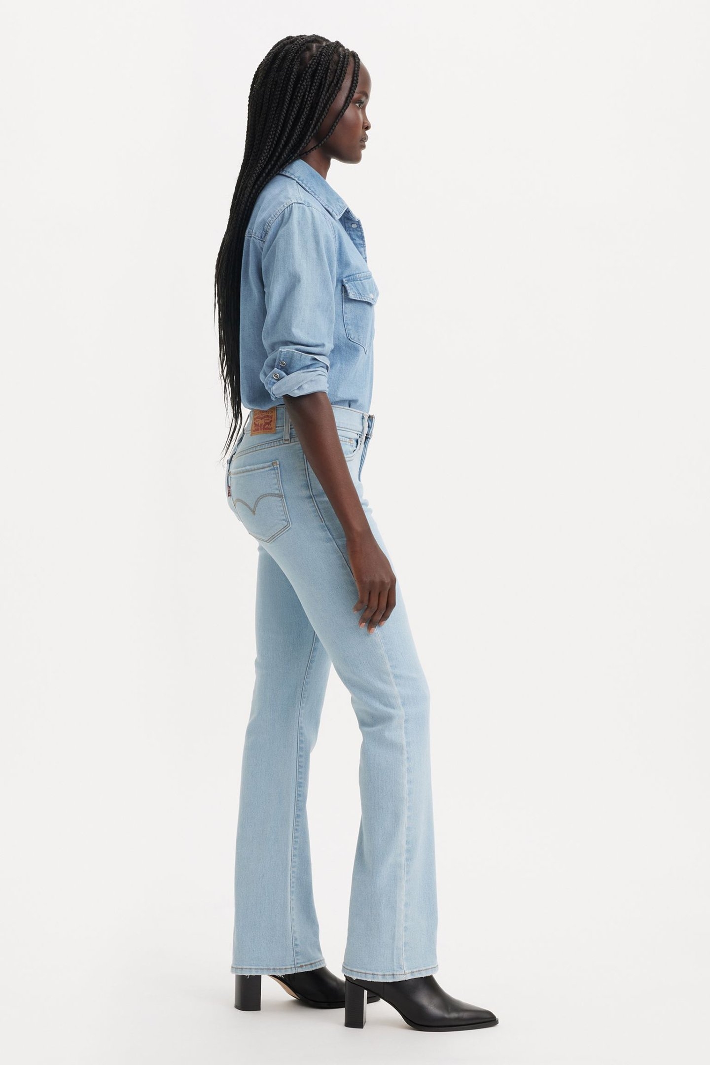 315 SHAPING BOOTCUT JEANS MED INDIGO 6