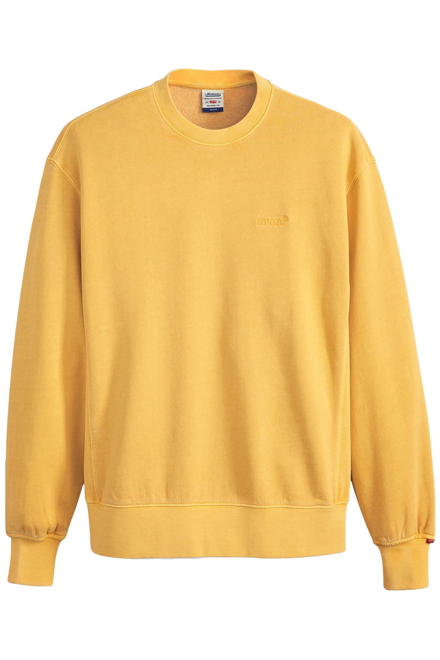 AUTHENTIC CREWNECK SWEATSHIRT YELLOW 3