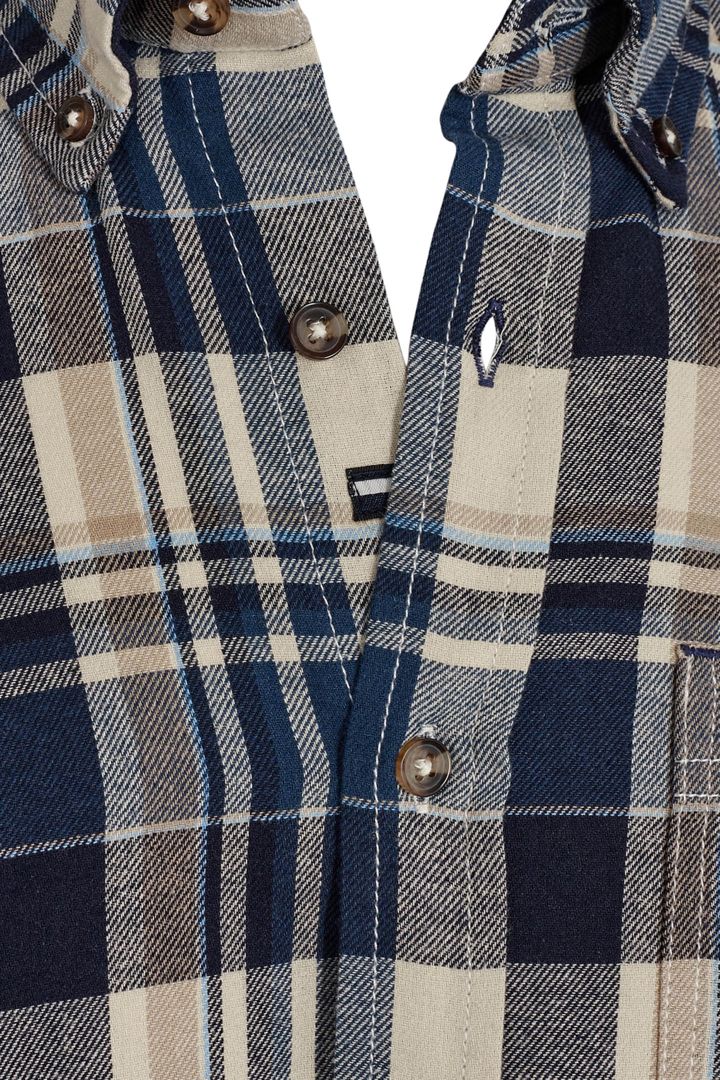 MILLO CHECK ++ L/S SHIRTS DEEP MARINE 2