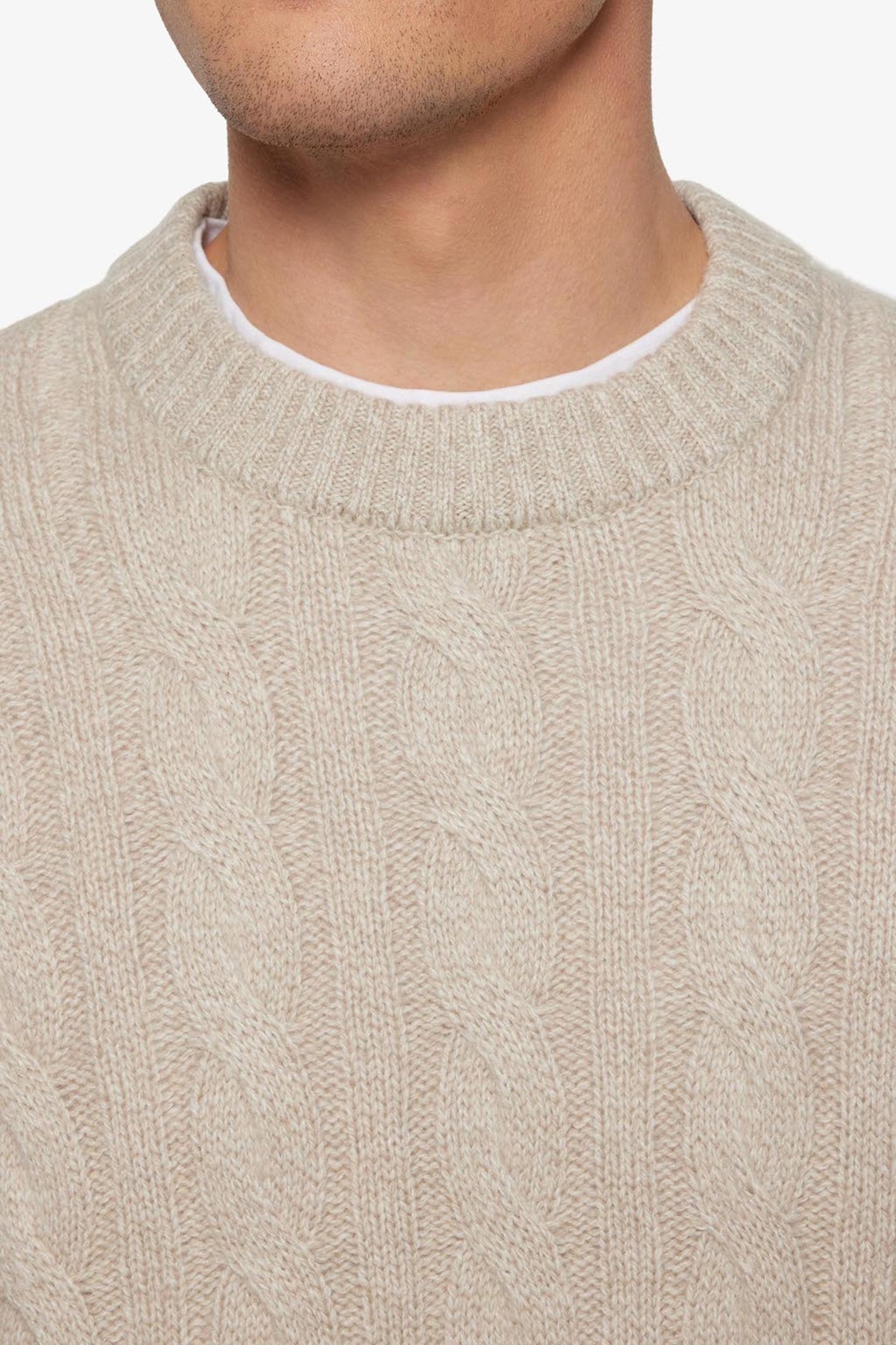 AMINSI CABLE KNIT PURE CASHMERE 6