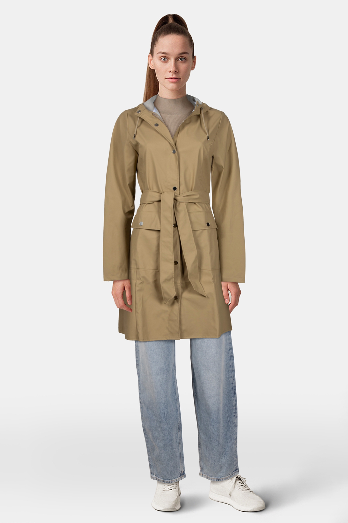 CURVE LONG JACKET W3 SAND 2