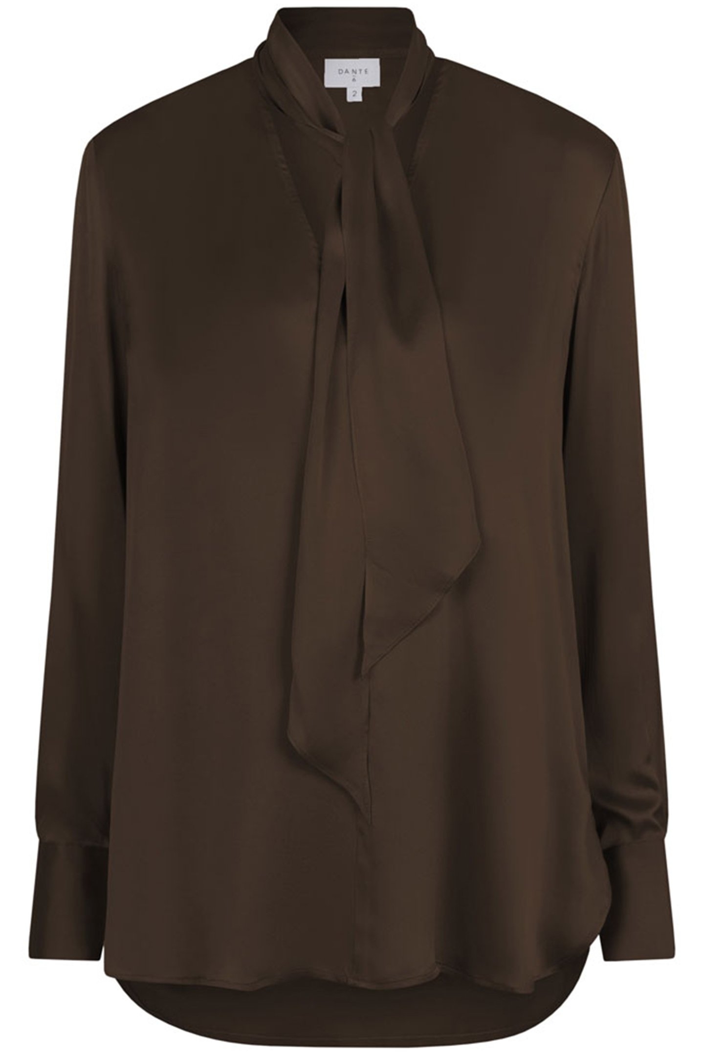 MYSTÈRE SCARF SILK BLOUSE OLIVE VINE 3