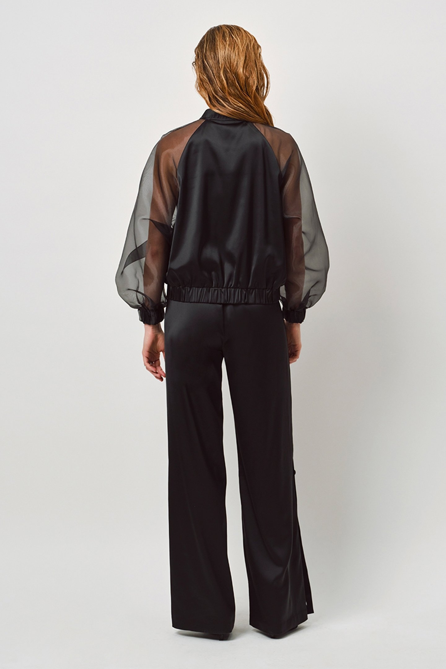 TULLYA SATIN BOMBER RAVEN 2