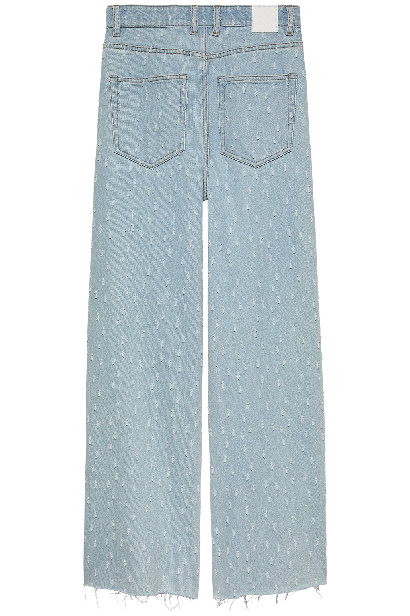 LOOSE FIT JEANS WITH TEXTURED FABRIC BLUE 5
