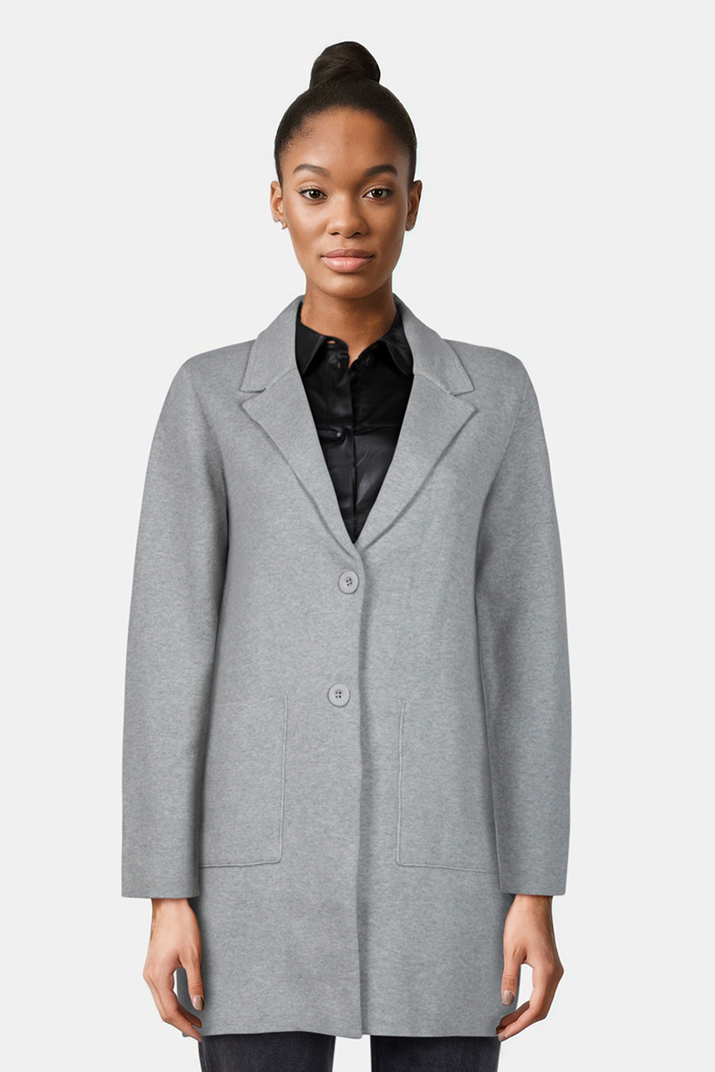 SAMMIE CARDIGAN LIGHT GREY 1