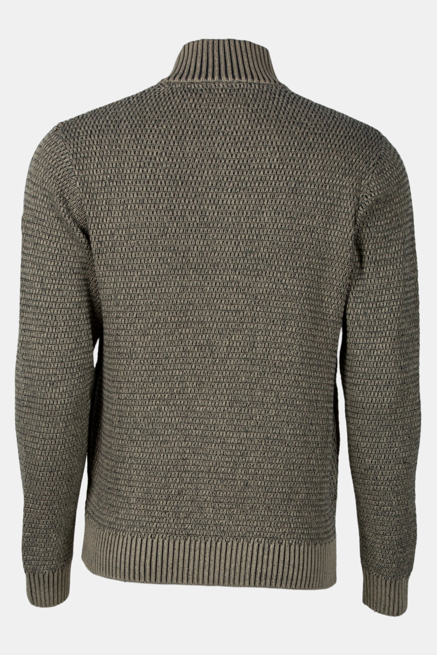 CARDIGAN 2 COLOURED MELANGE STONE 4