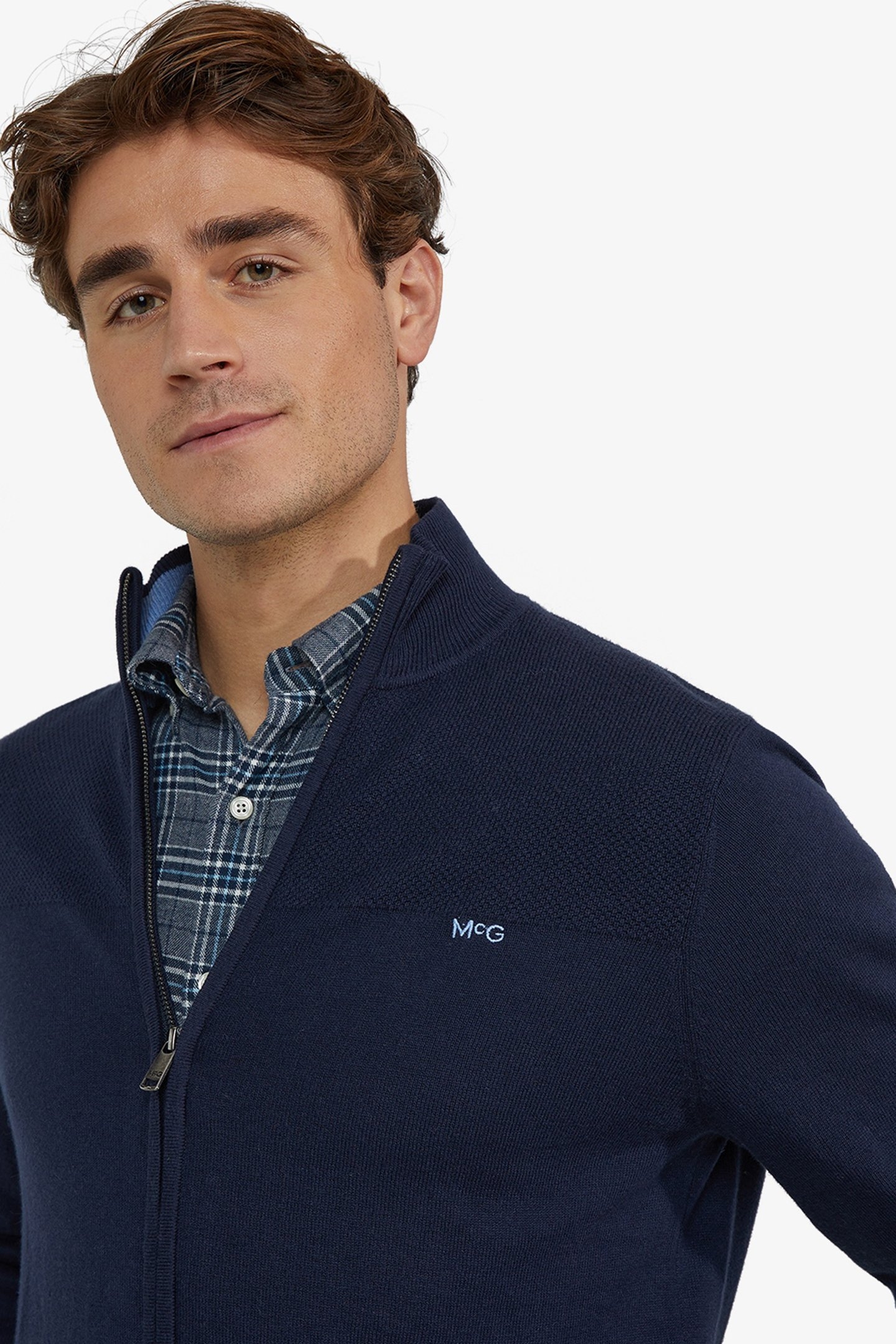 ZIP THRU CARDIGAN NAVY 4