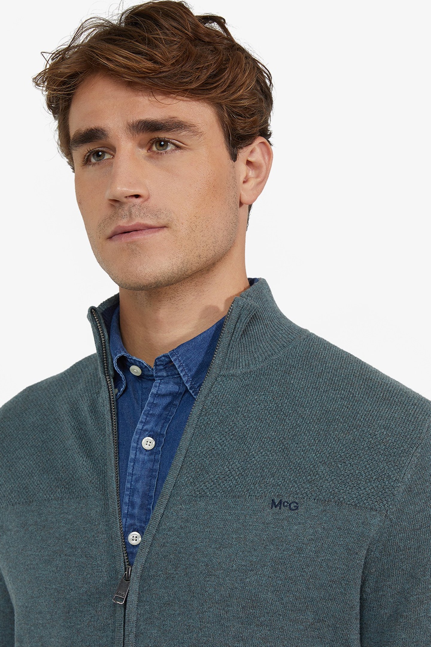 ZIP THRU CARDIGAN WINTER SAGE 4