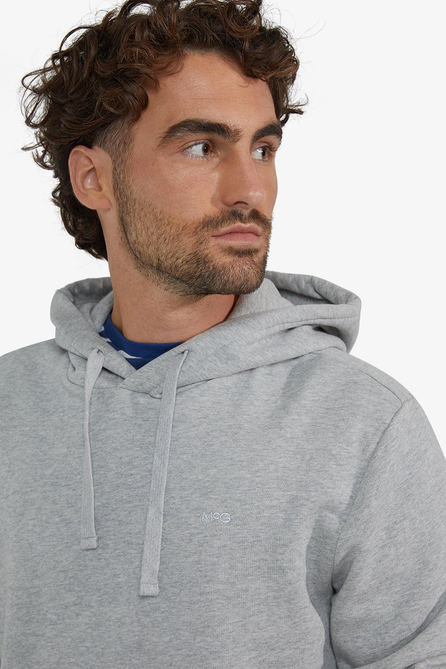 LOGO HOODY MEDIUM GREY MELANGE 4
