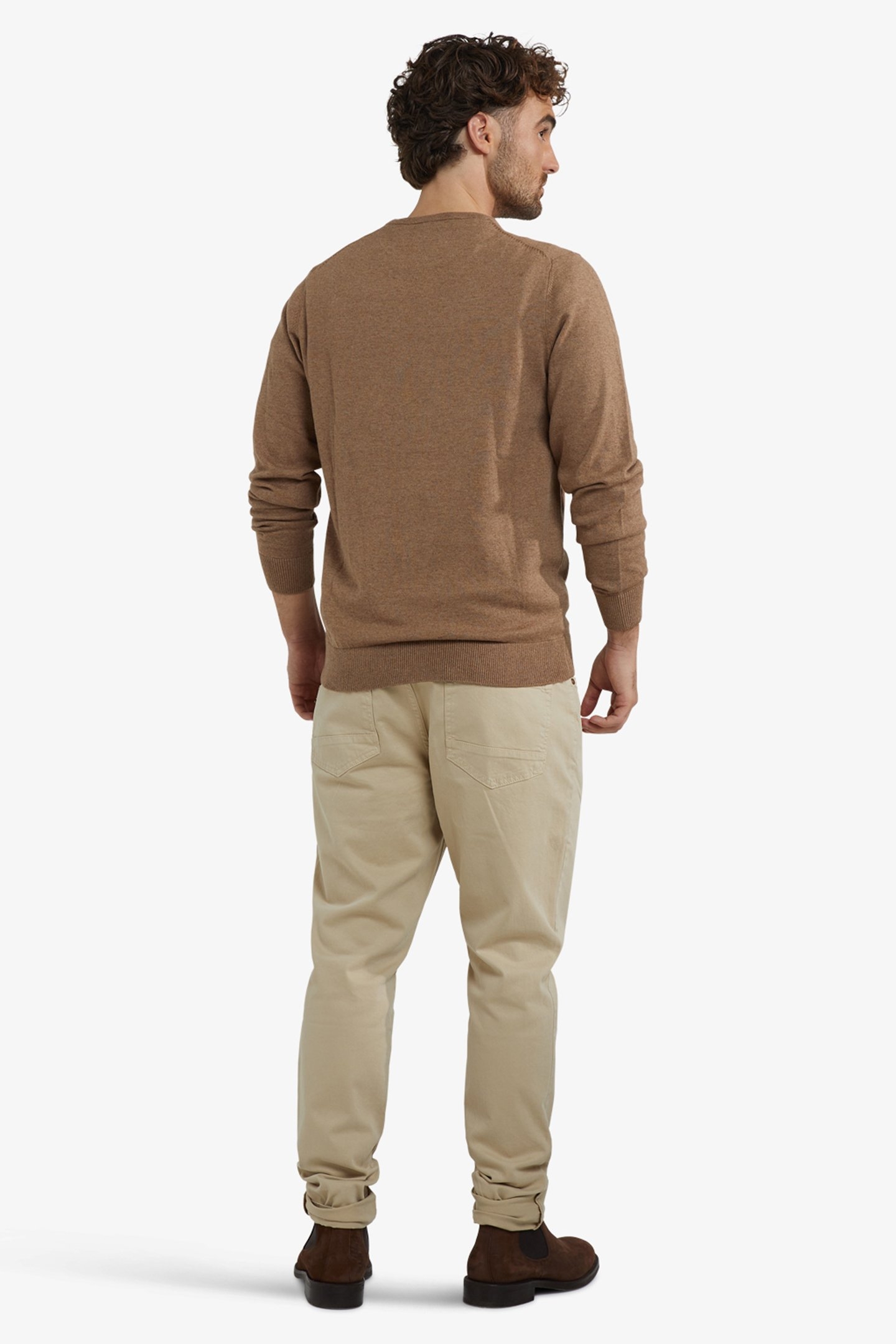 C-NECK SWEATER WALNUT 3
