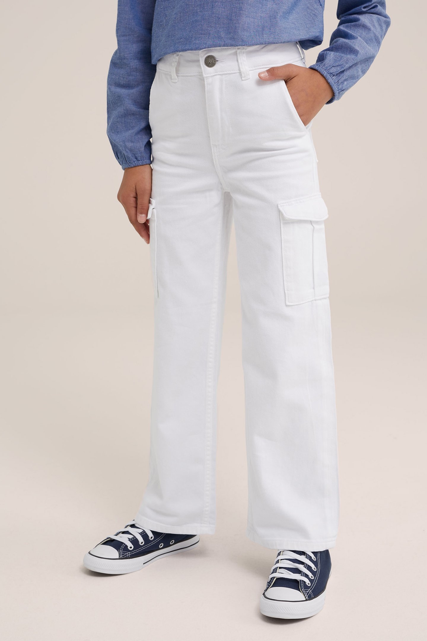 CARGO PANTS WHITE 1