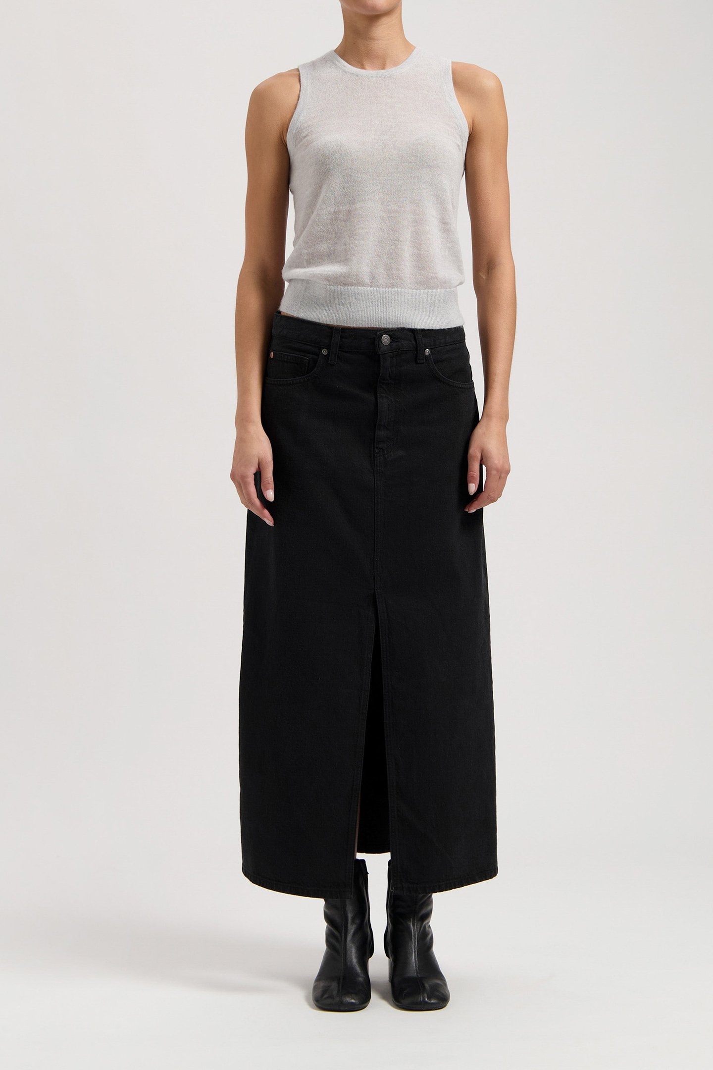 LENA LONG SKIRT NERO NERO 3