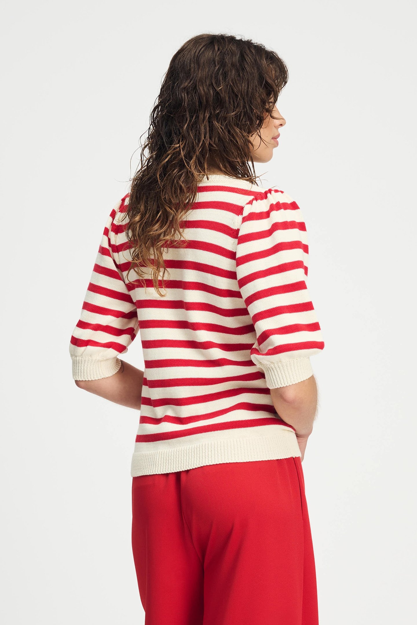 PULLOVER - STRIPED SCARLET RED 2
