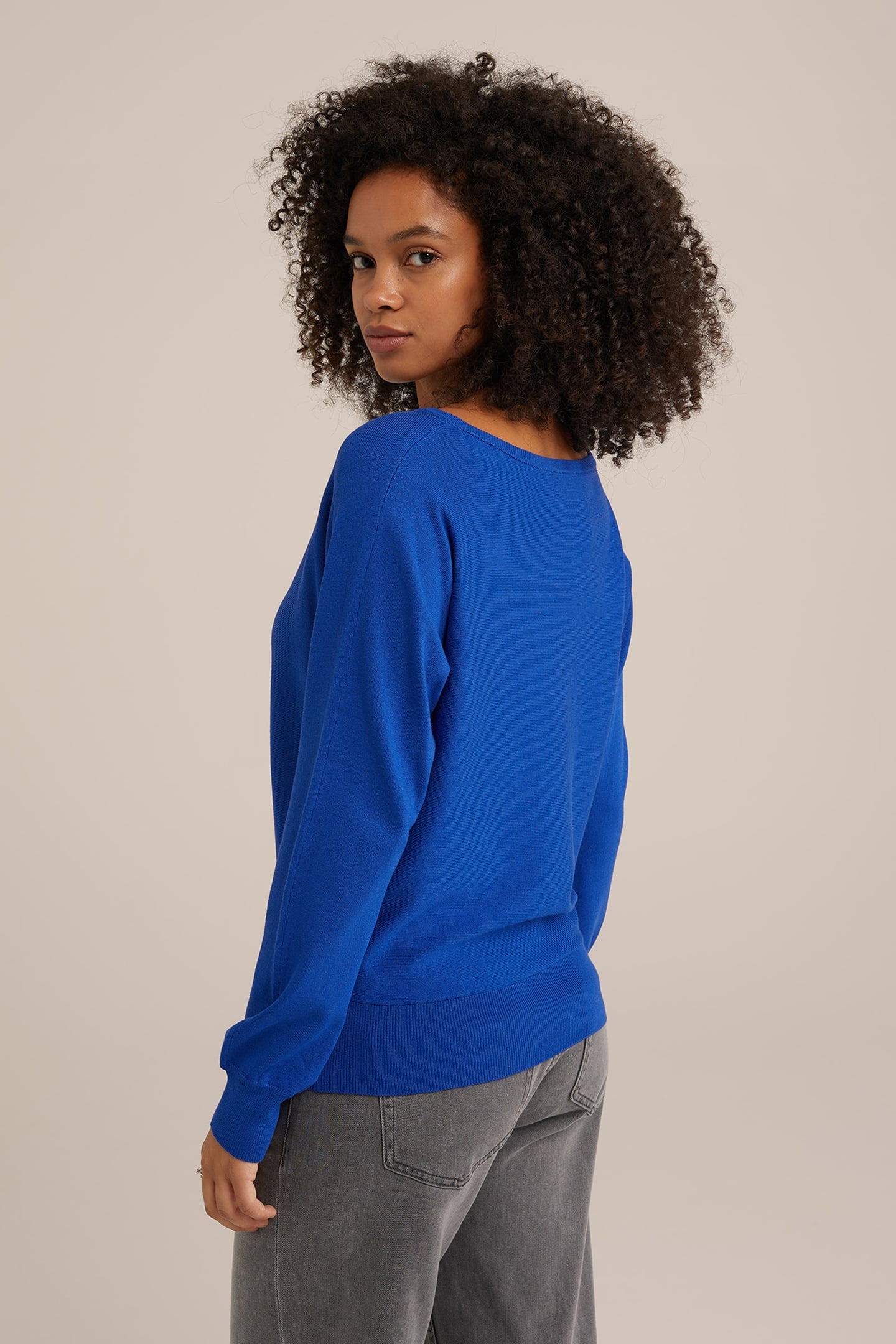 KNITTED PULLOVER COBALT BLUE 2