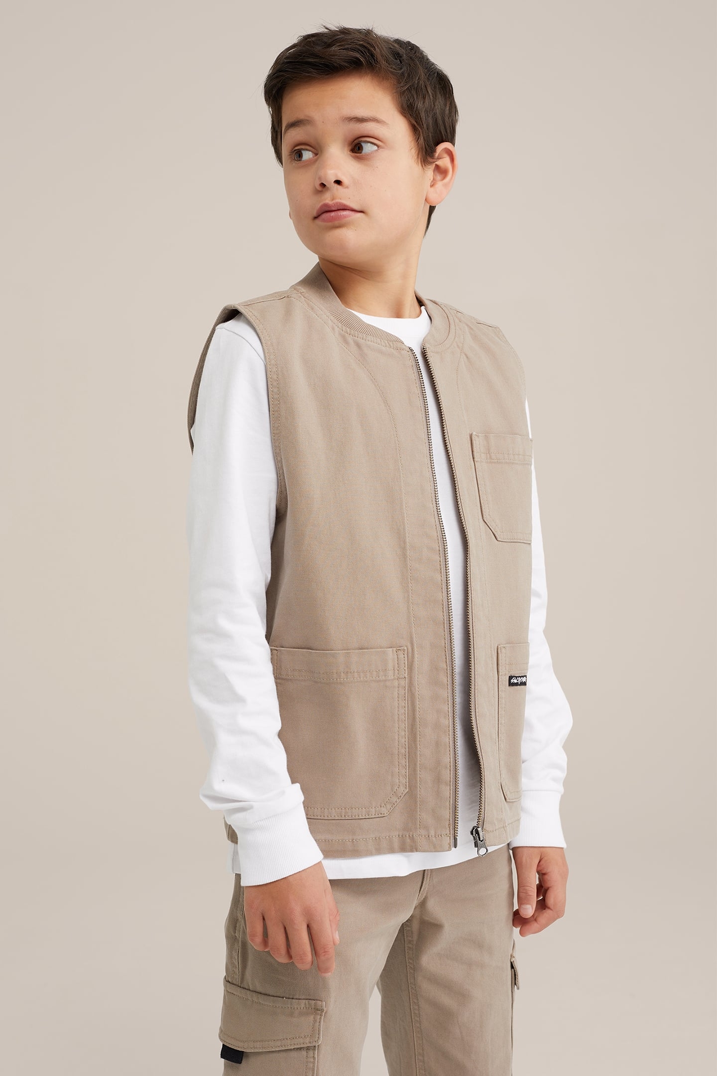 BODYWARMER LIGHT BROWN 1