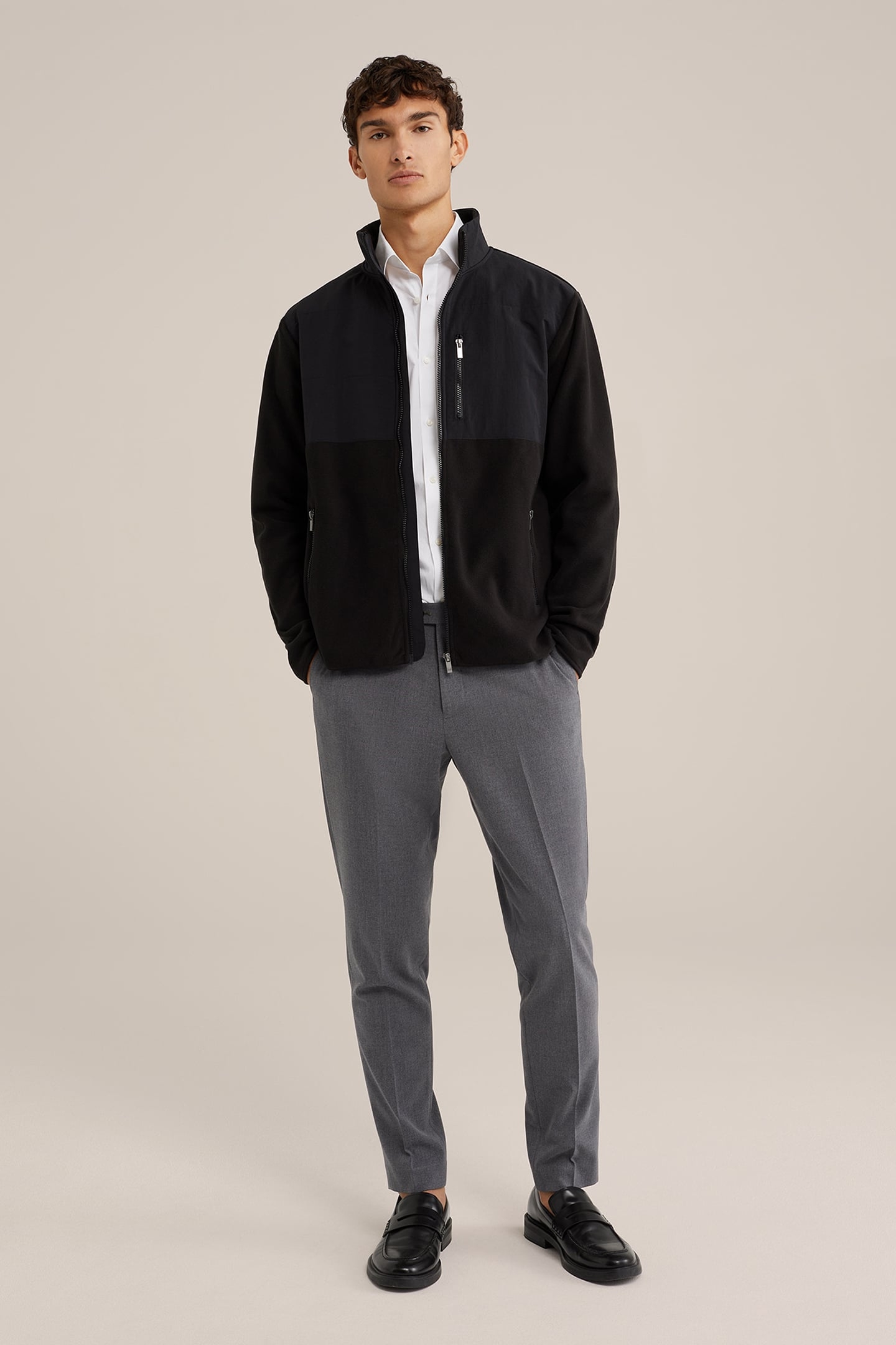 CARDIGAN WITH ZIPPER BLACK 3