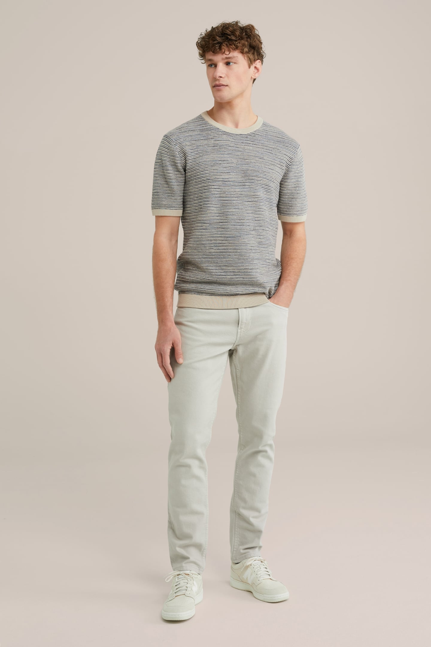 5-POCKET MID WAIST BEIGE 3