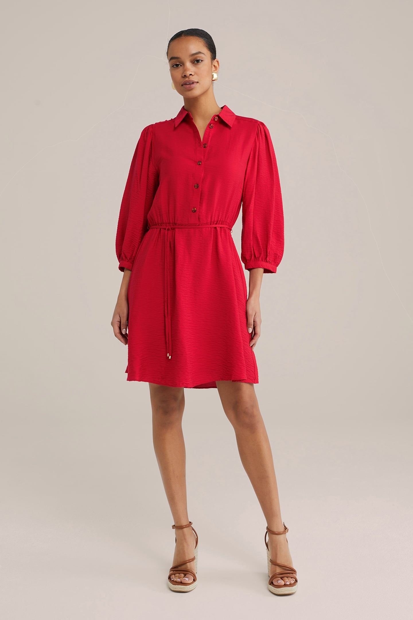 DRESS SHORT FIRE RED 3