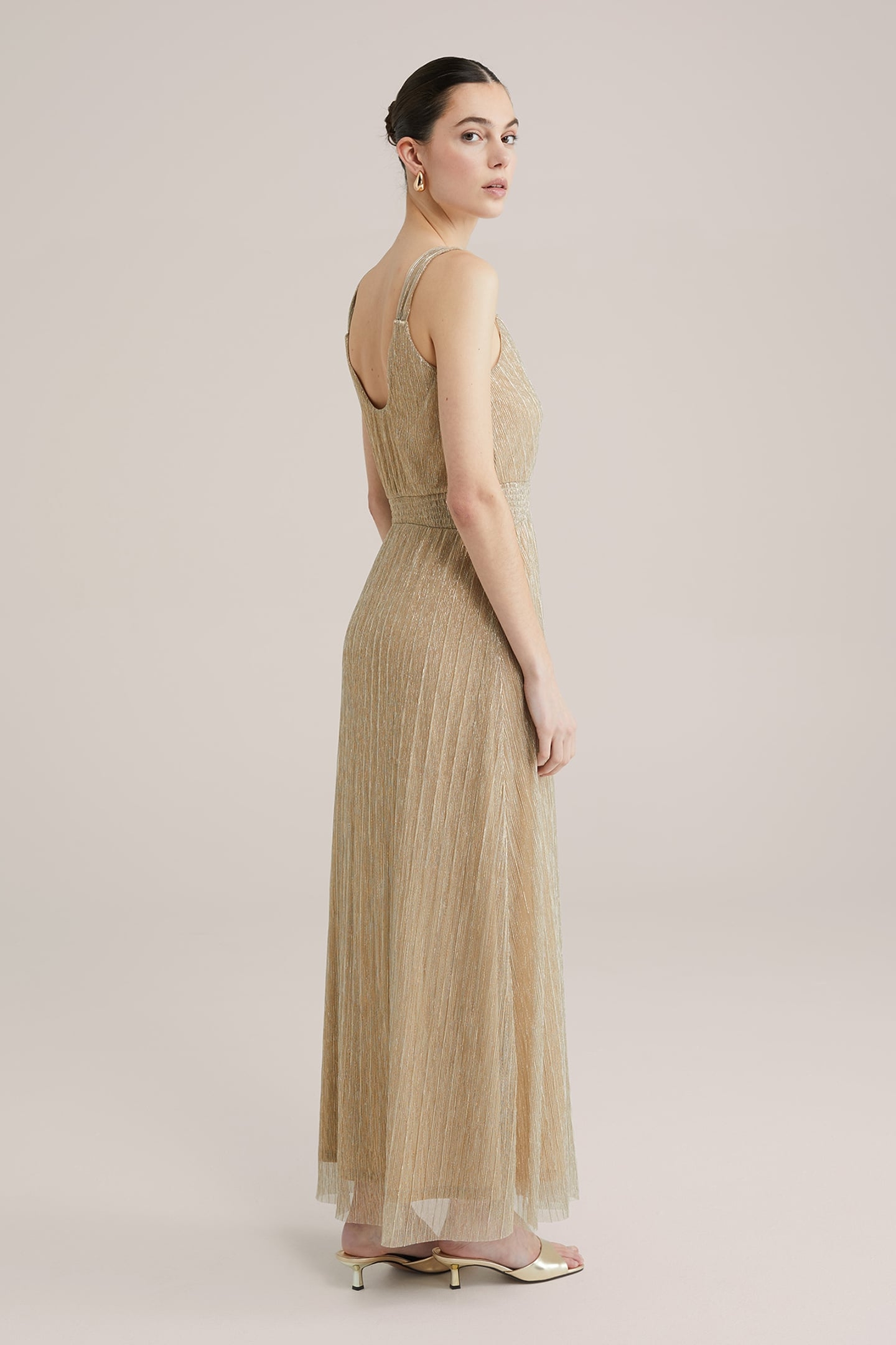 DRESS MAXI LENGTH GOLD 2