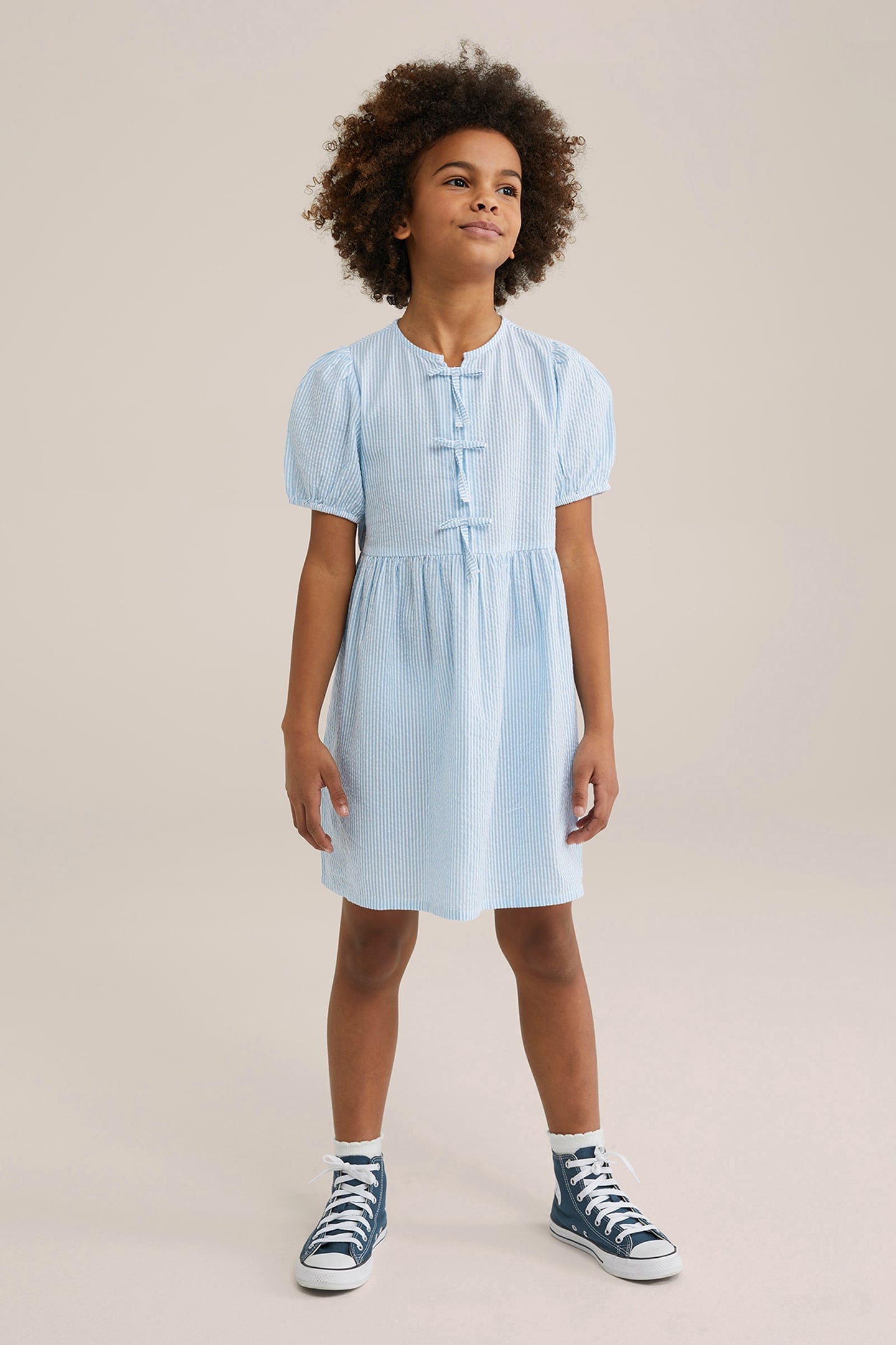 DRESS MID LENGTH LIGHT BLUE 2
