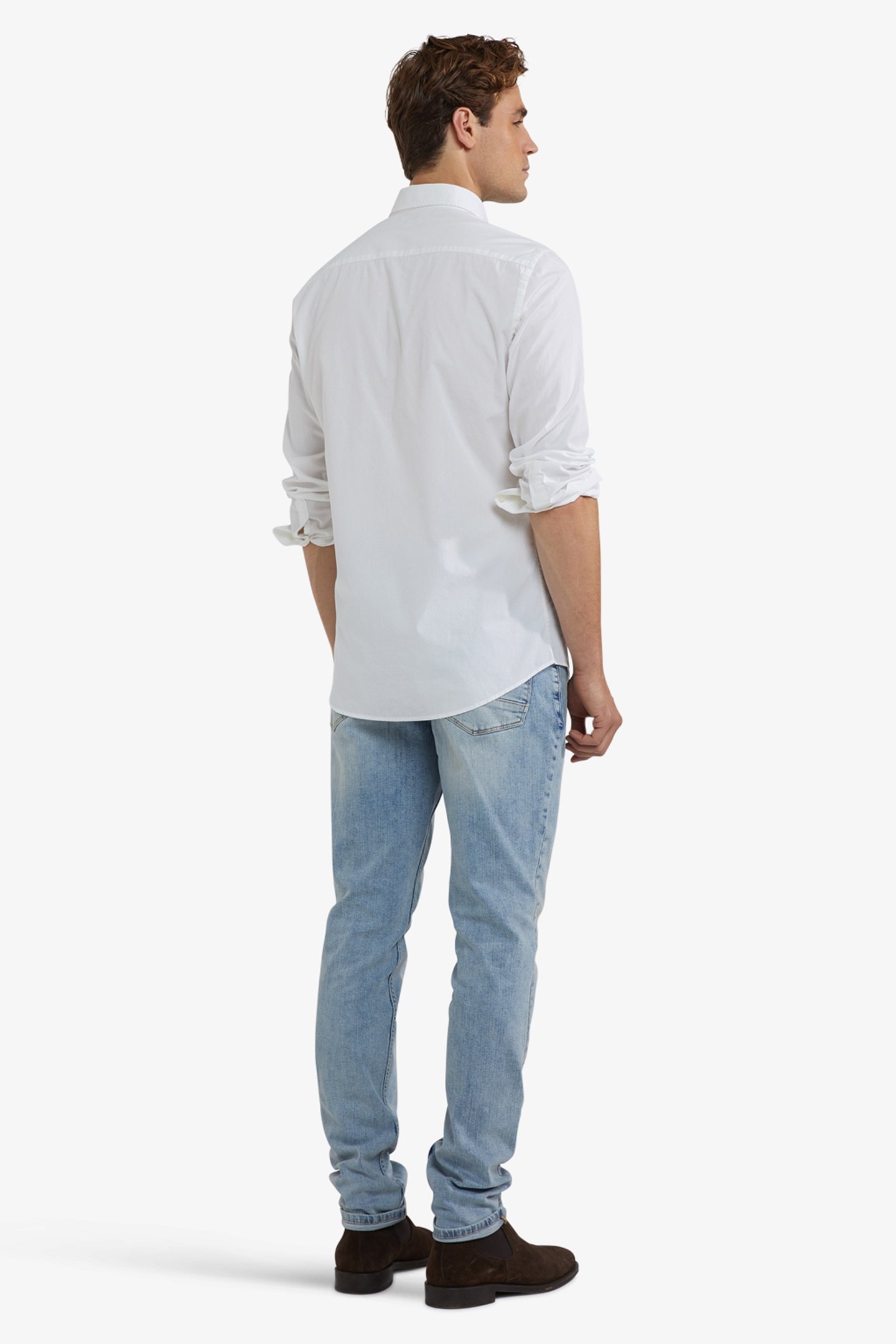 STRETCH POPLIN SHIRT WHITE 3