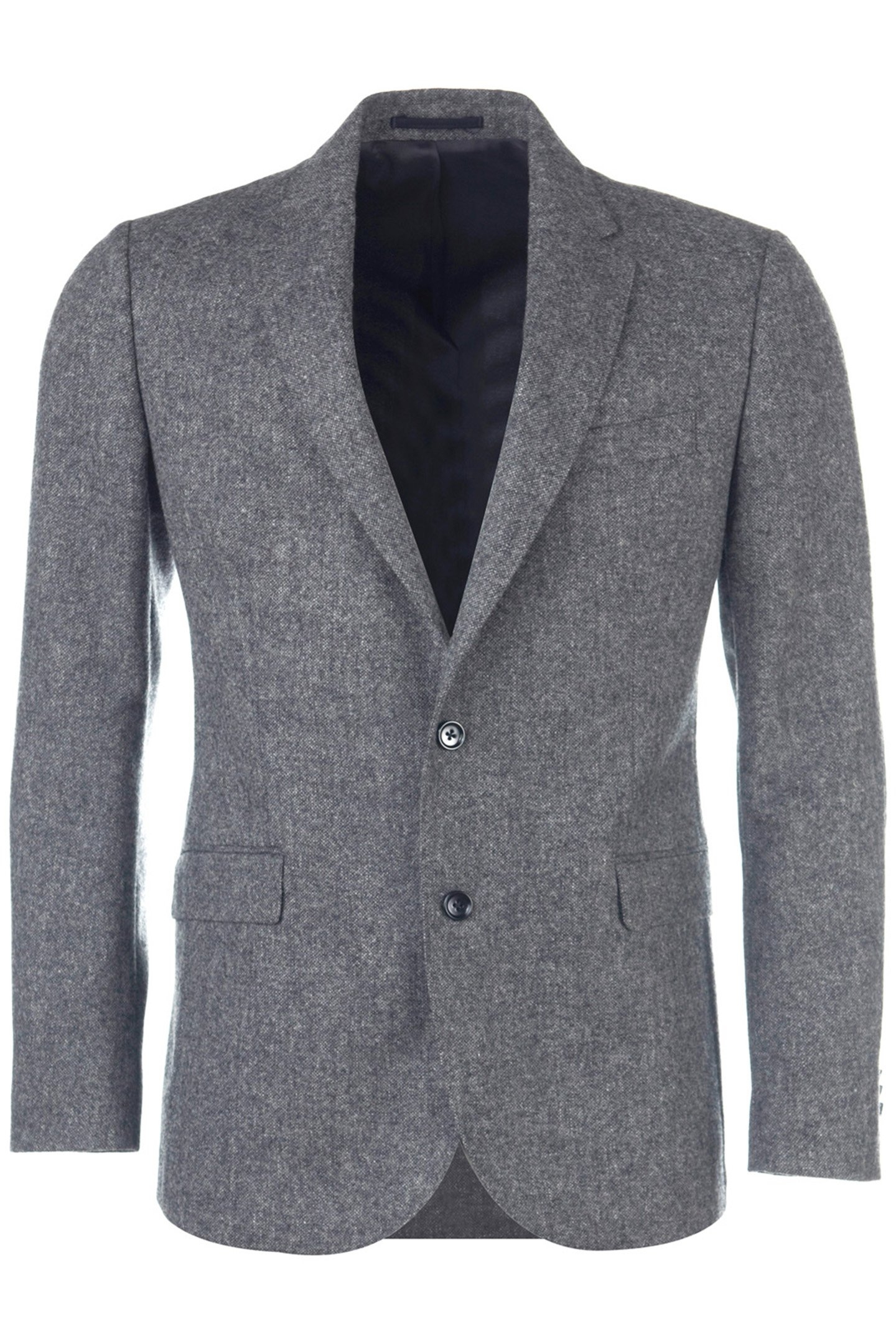 2 BTN FLAP PKT BLAZER GREY 1
