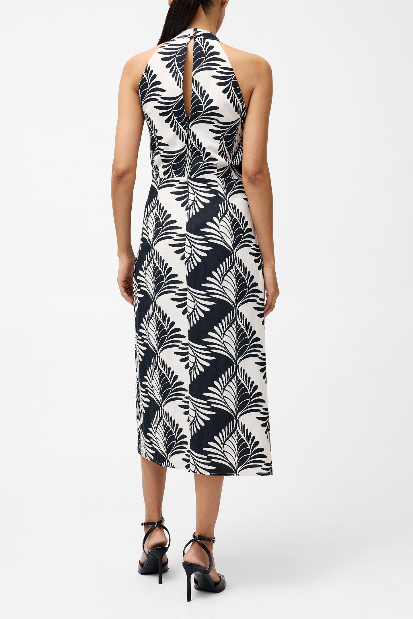 ARIETTE LIN BLEND CROSSO MIDI BLACK/CREAM 2