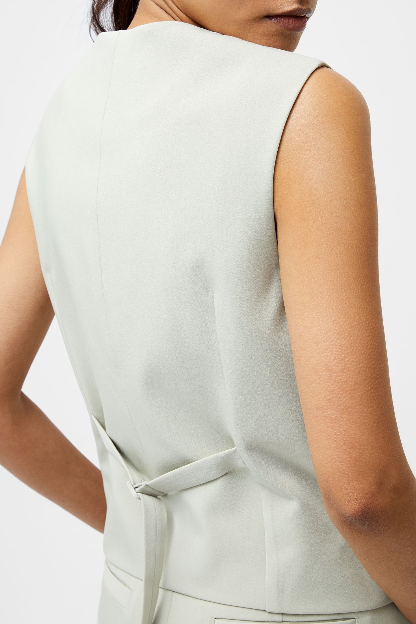 ANGIE SUITING WAIST COAT PISTACHIO GREEN 4