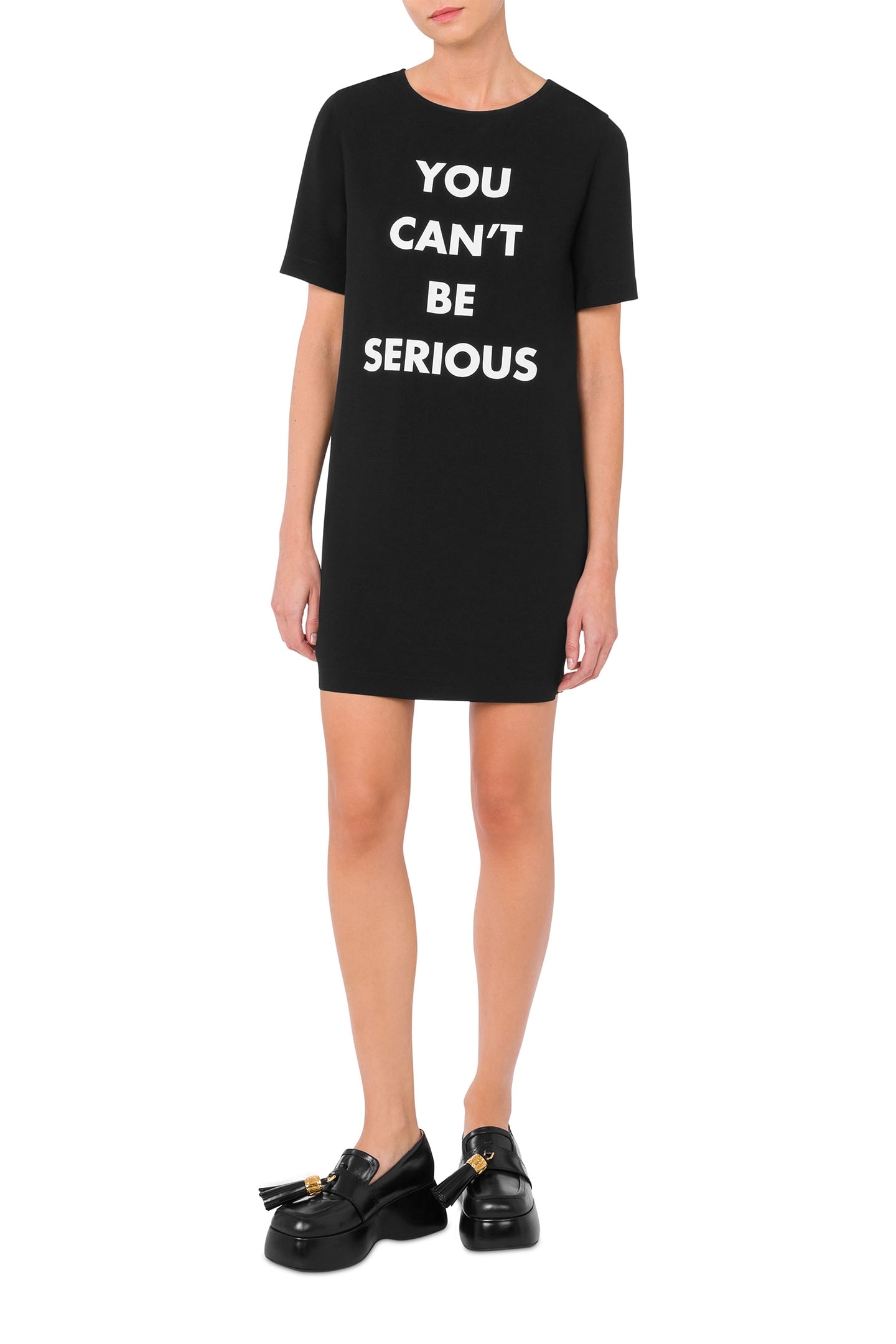 YOU CAN'T BE SERIOUS DRESS BLACK 1