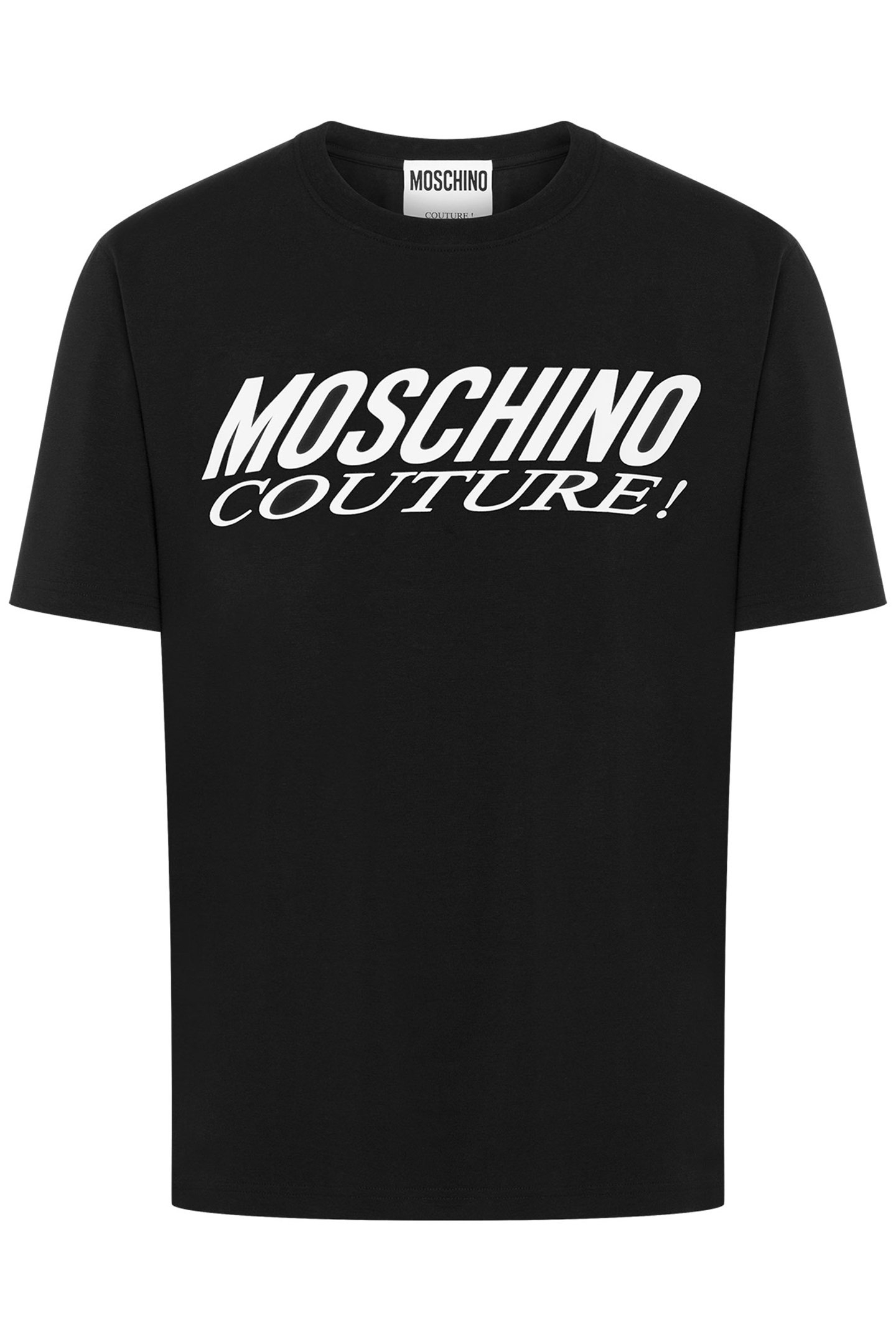 T-SHIRT WITH MOSCHINO COUTURE LOGO! BLACK 3
