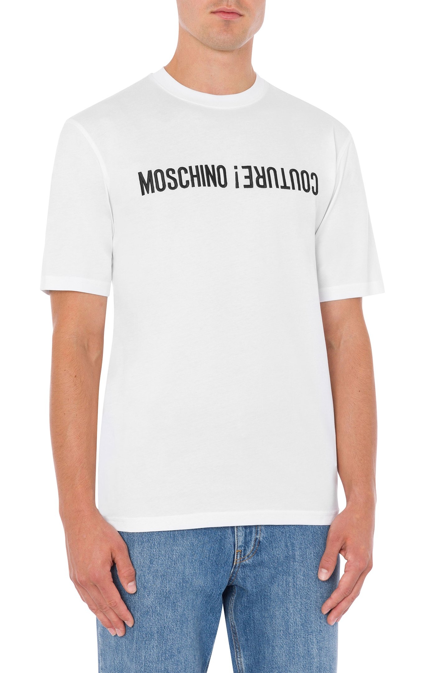 T-SHIRT UPSIDE DOWN LOGO WHITE 1