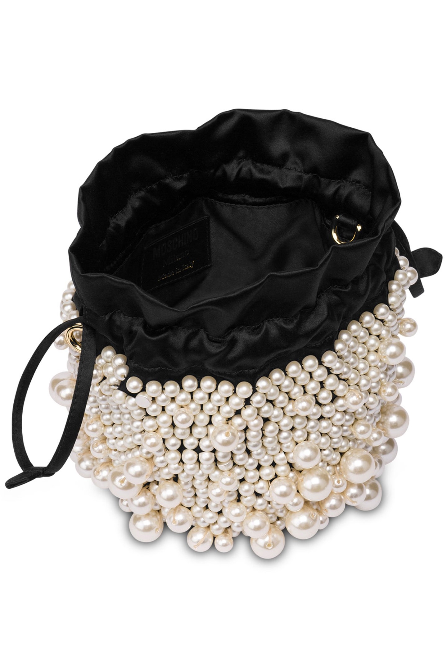 PEARLS BUCKET BAG BLACK 3