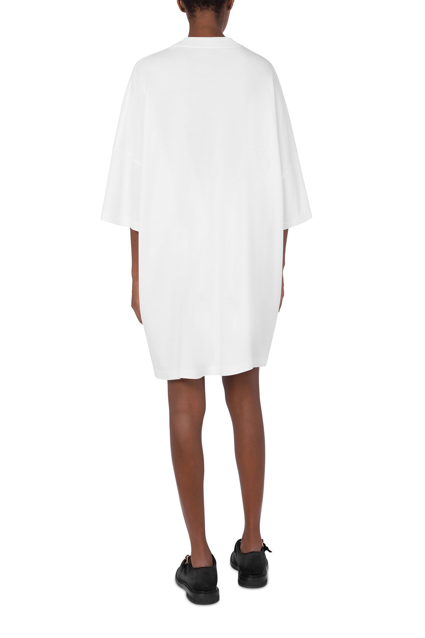 LOVE COTTON INTERLOCK DRESS WHITE 2