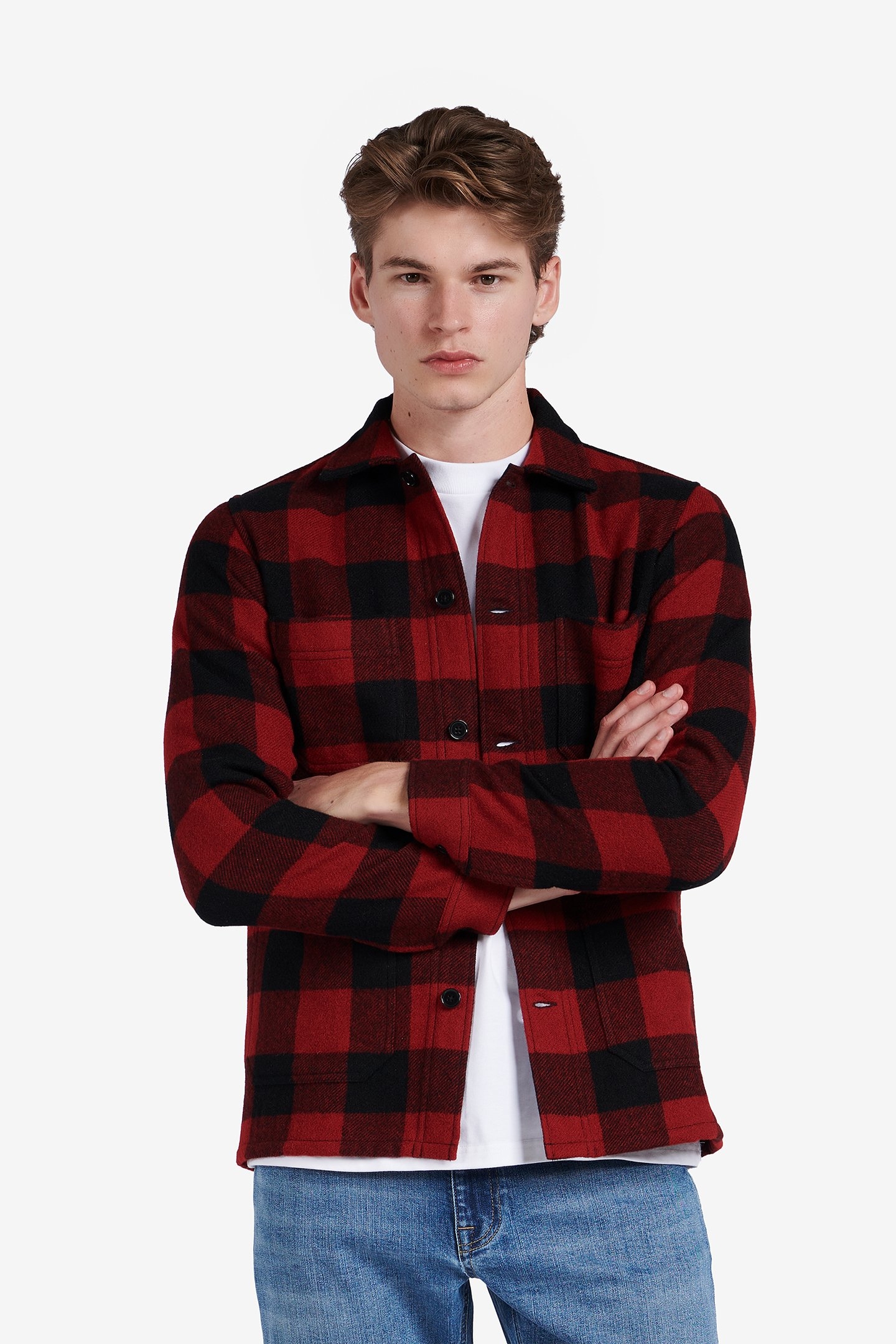 PHILLY CHECKED WOOL RED 1