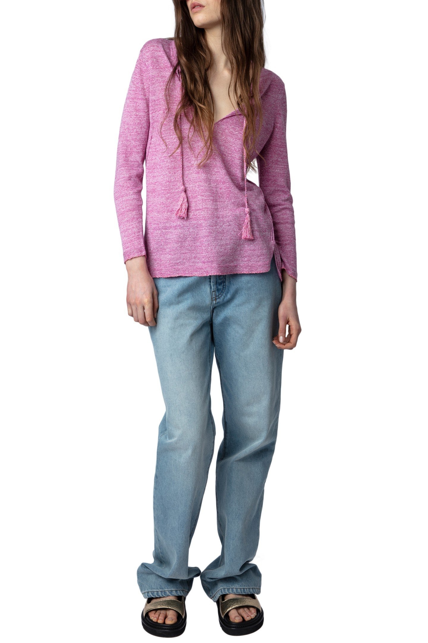 AMBER LINEN PULLOVER ROSE 6