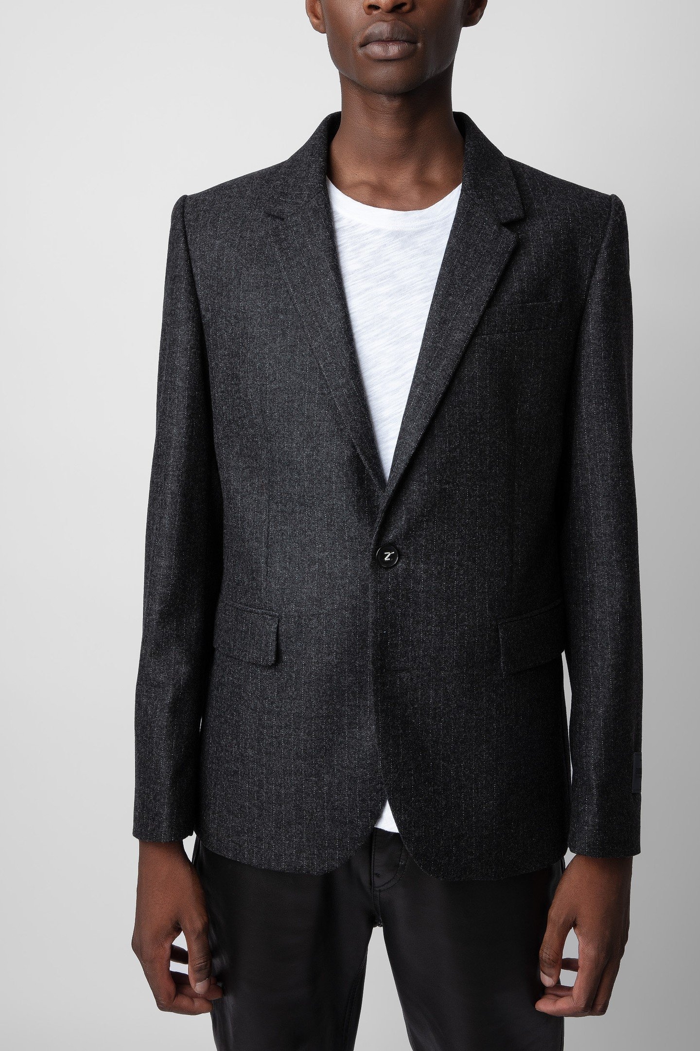 UNISEX VIKS WOOL FLANNEL STRIPE ANTHRACITE 7