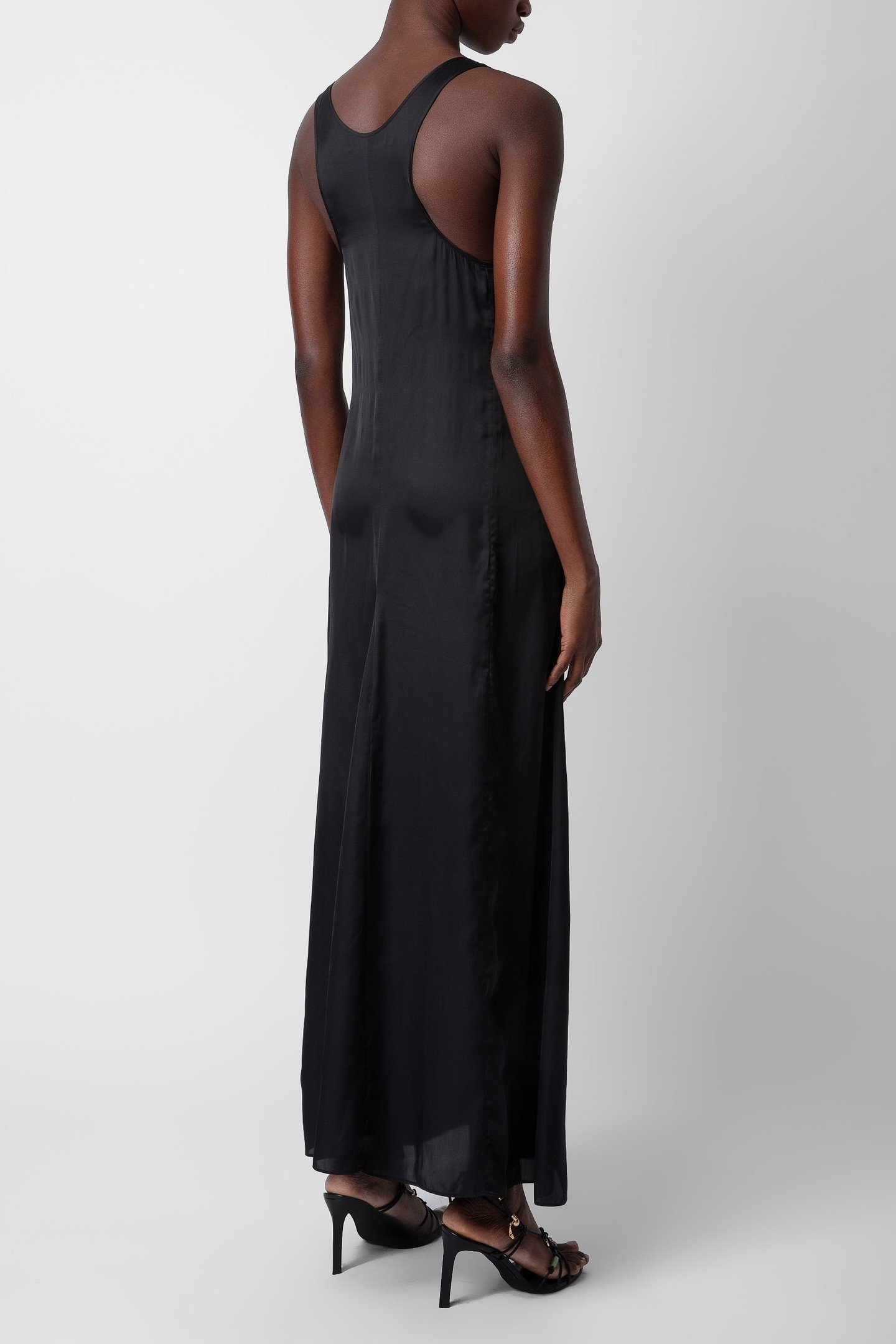 RARYS SATIN DRESS NOIR 2