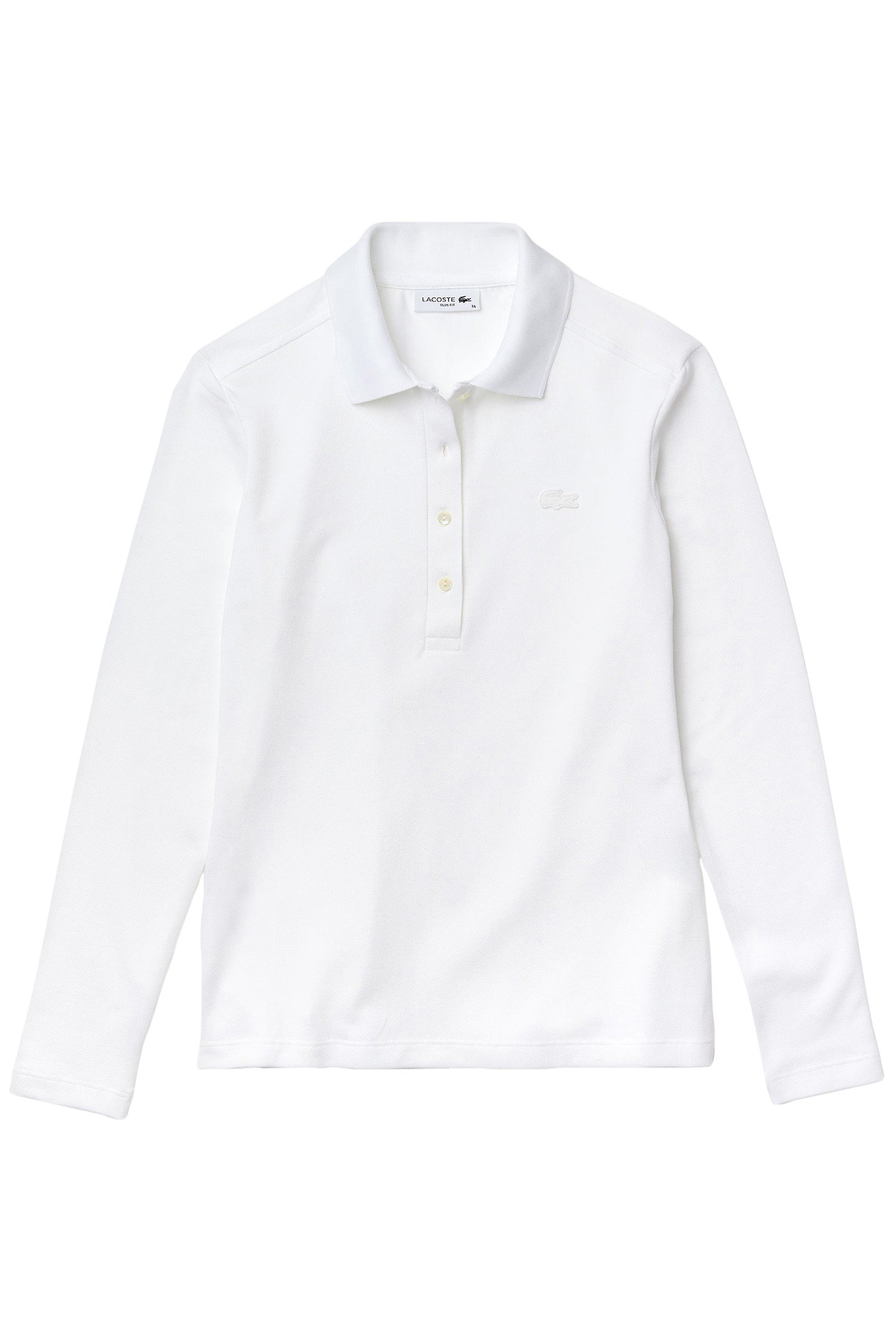 LONGSLEEVE POLO WHITE 4