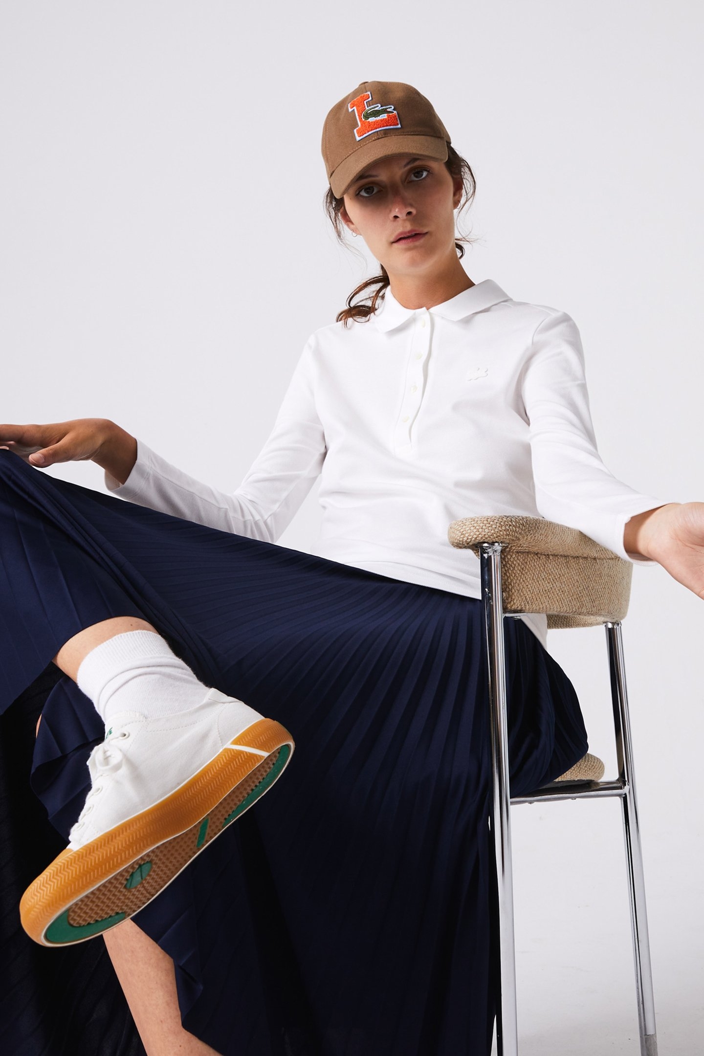 LONGSLEEVE POLO WHITE 7