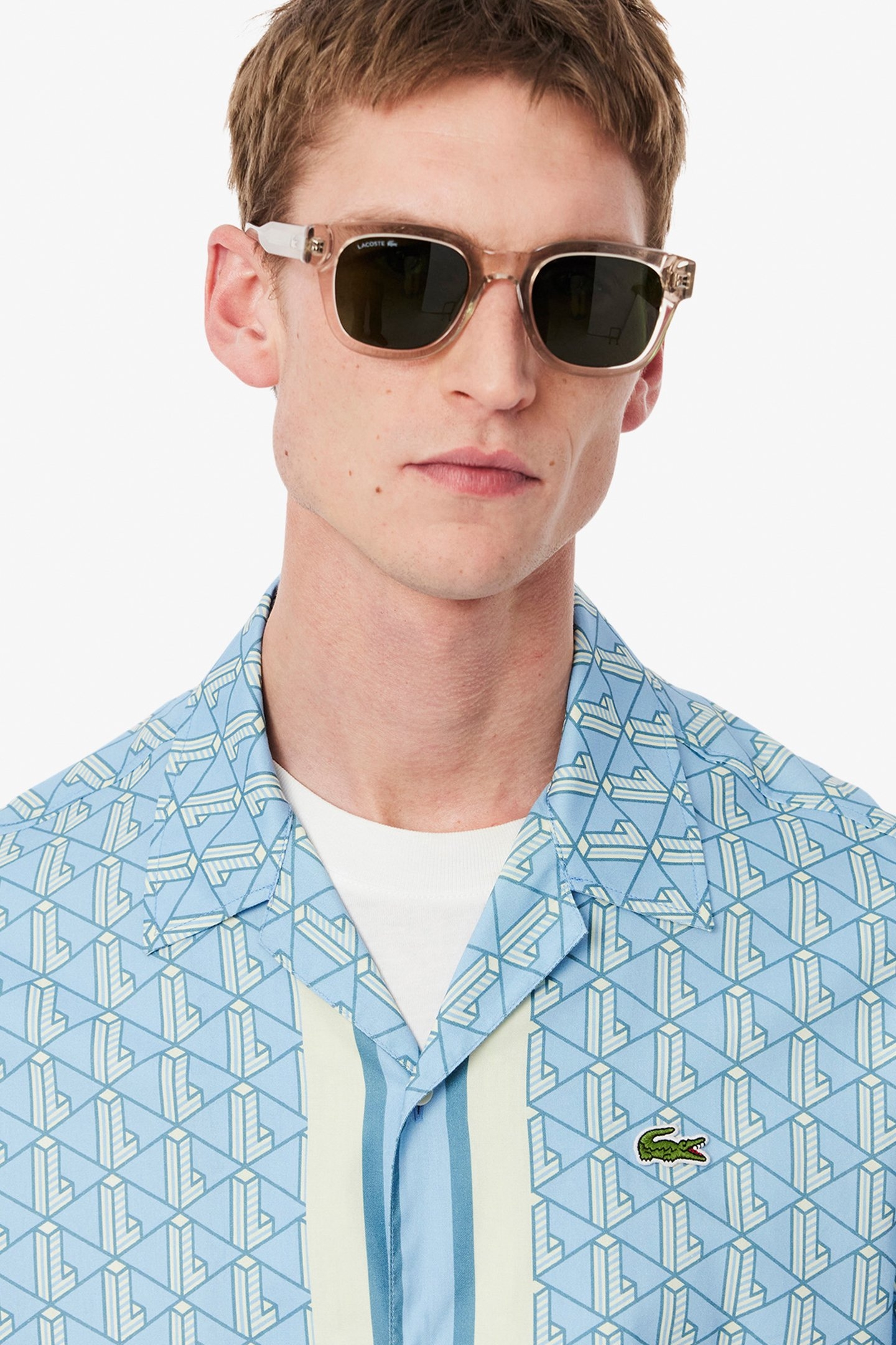 SHORTSLEEVE WOVEN SHIRT LIMESTONE-CRYSTAL 4