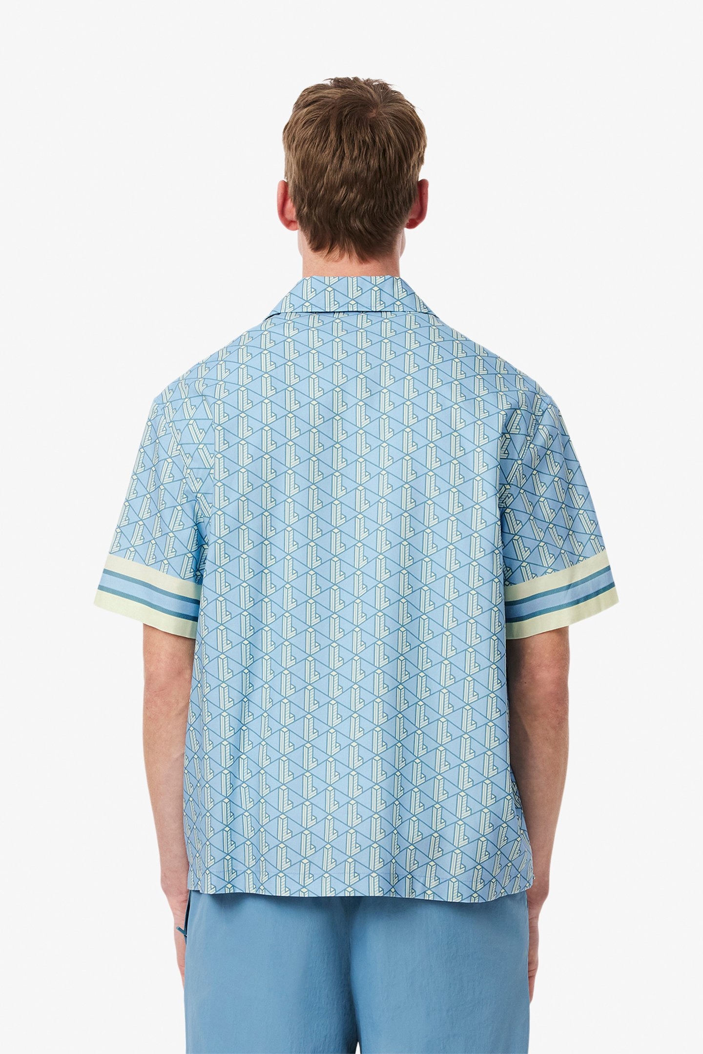 SHORTSLEEVE WOVEN SHIRT LIMESTONE-CRYSTAL 2
