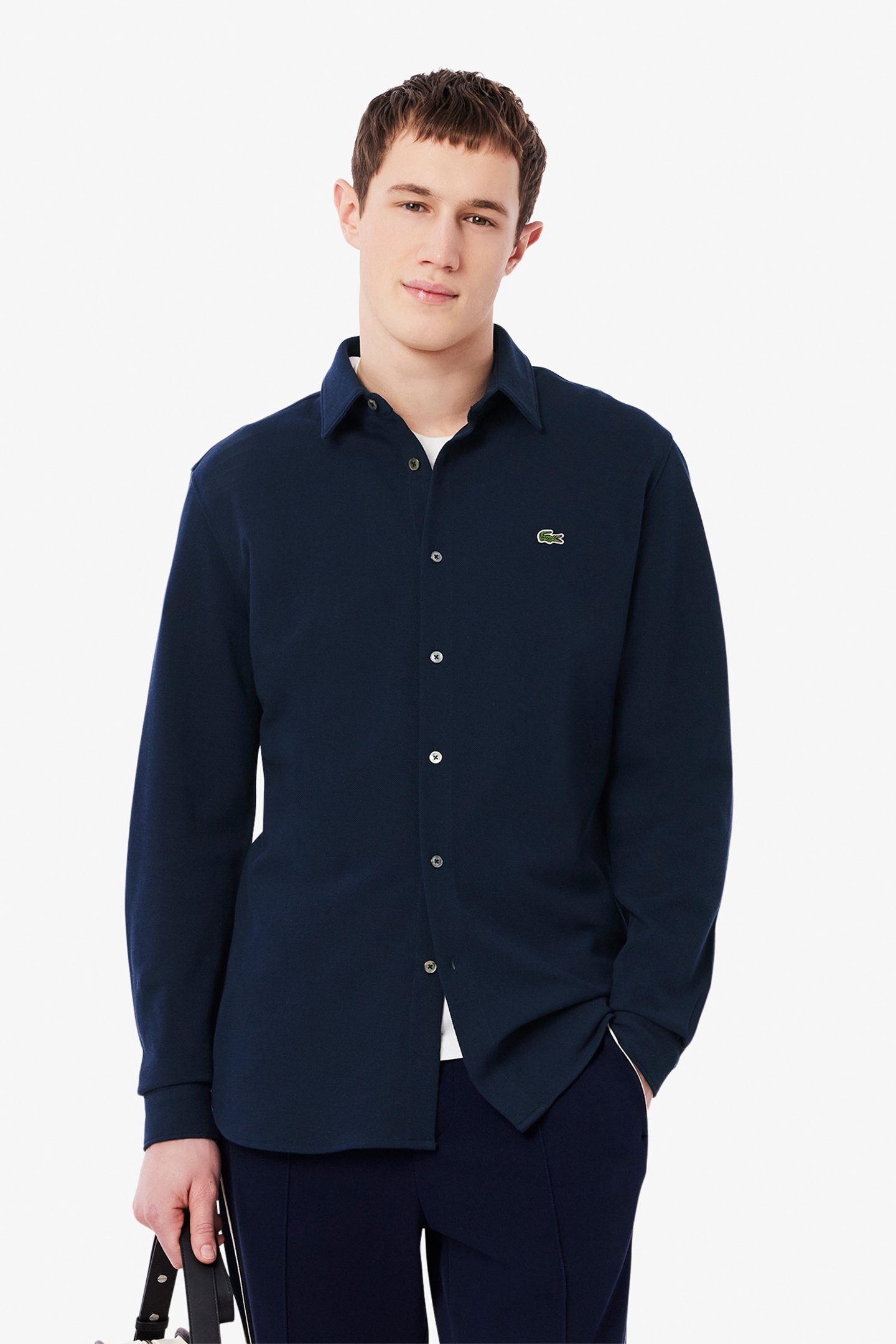 LONGSLEEVE WOVEN SHIRT NAVY BLUE 1