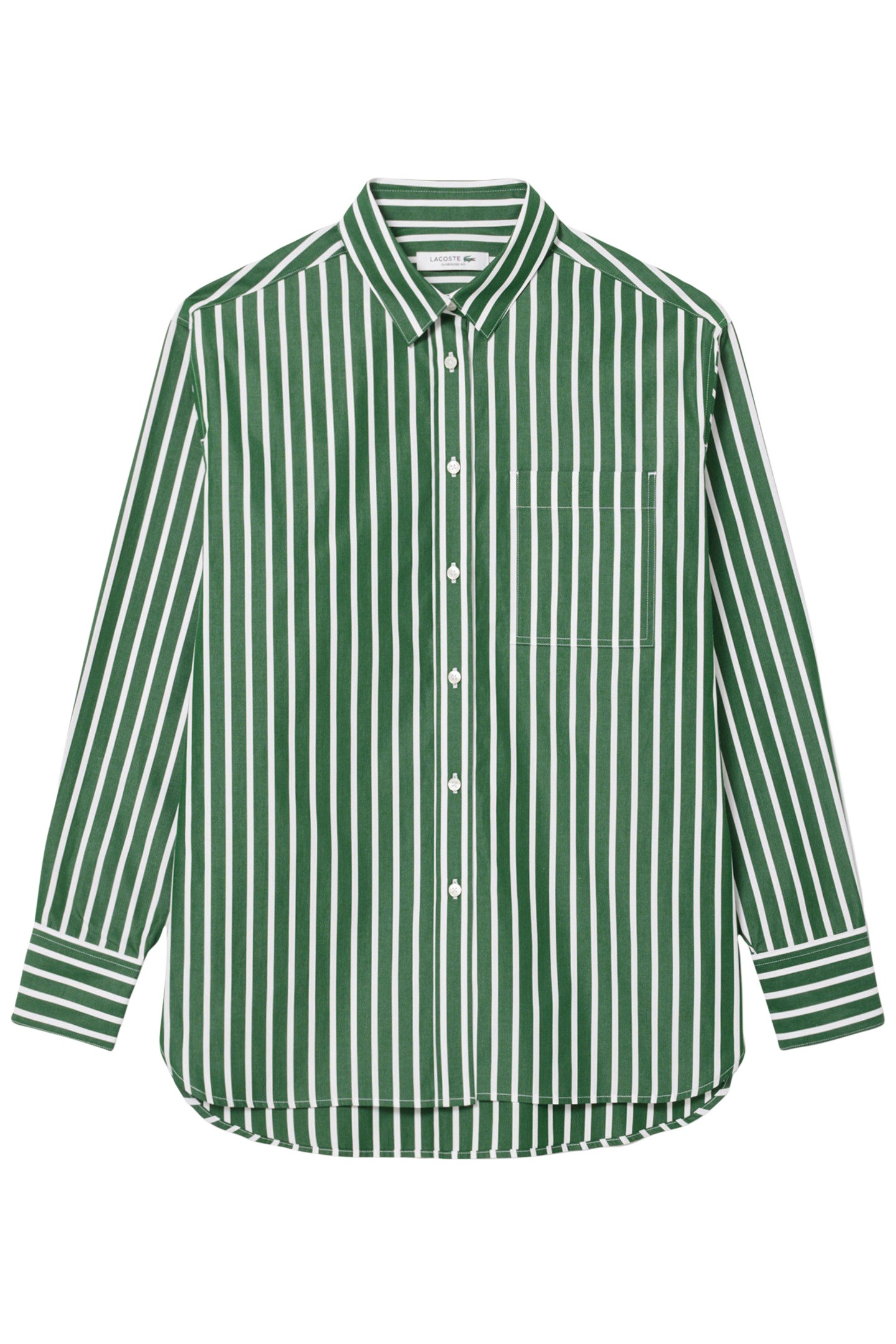 LONGSLEEVE WOVEN SHIRT GREEN/WHITE 1