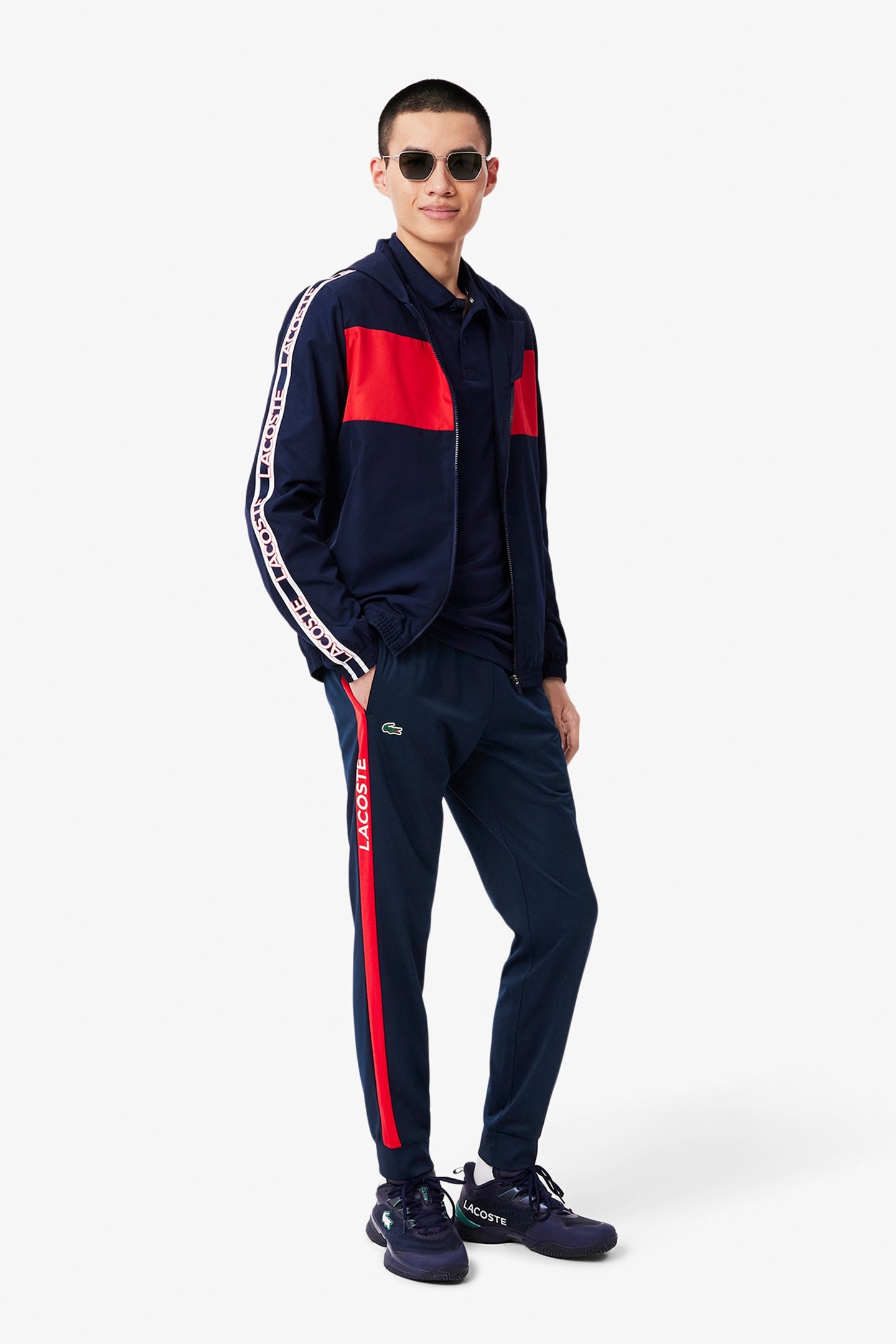 TRACKSUIT TROUSERS NAVY BLUE/GRENADINE 4