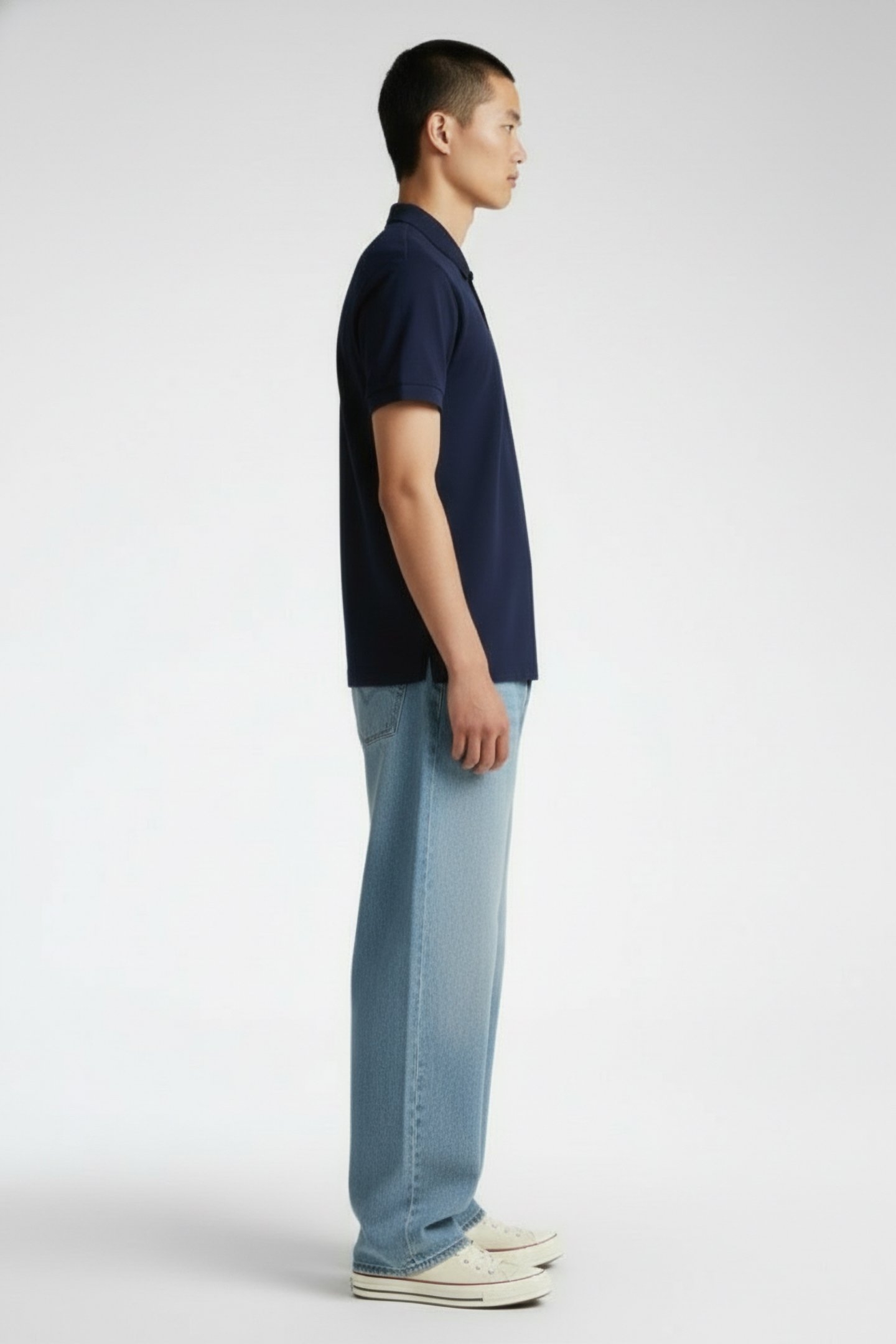 SHORTSLEEVE POLO NAVY BLUE/NAVY BLUE-WHITE 3