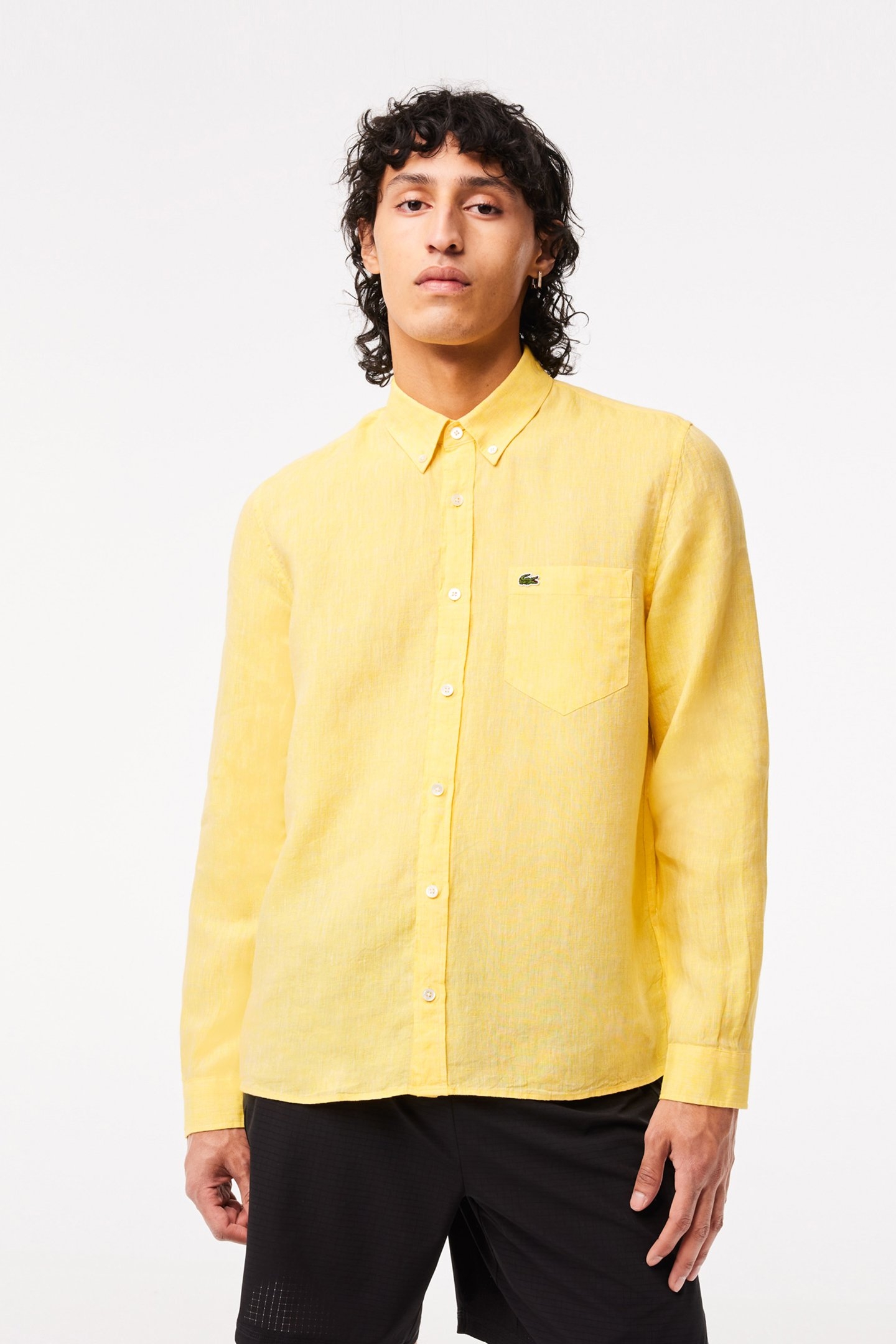 LONGSLEEVE WOVEN SHIRT YELLOW 1